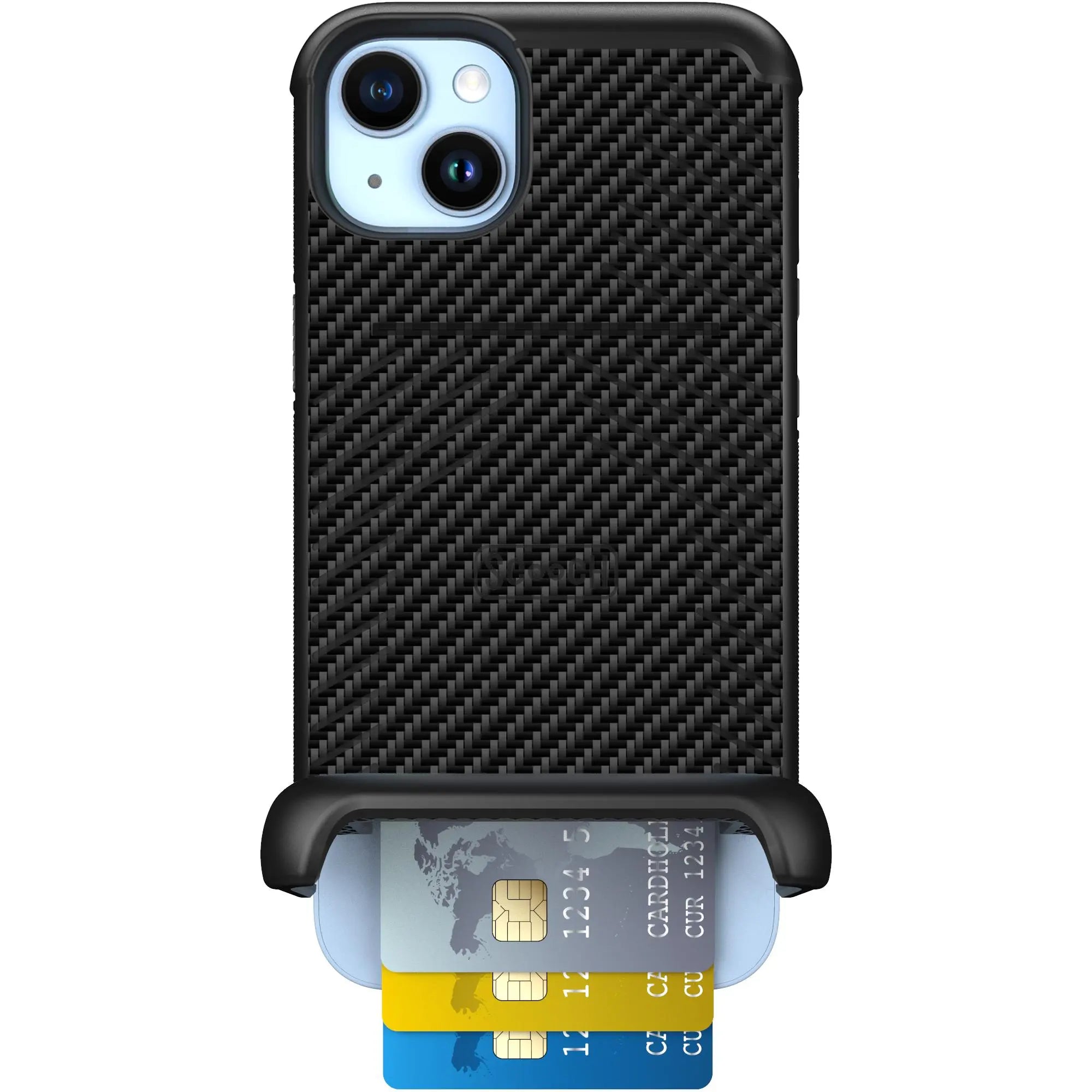 Scooch-Wingmate for iPhone 14 Plus-Carbon-Fiber