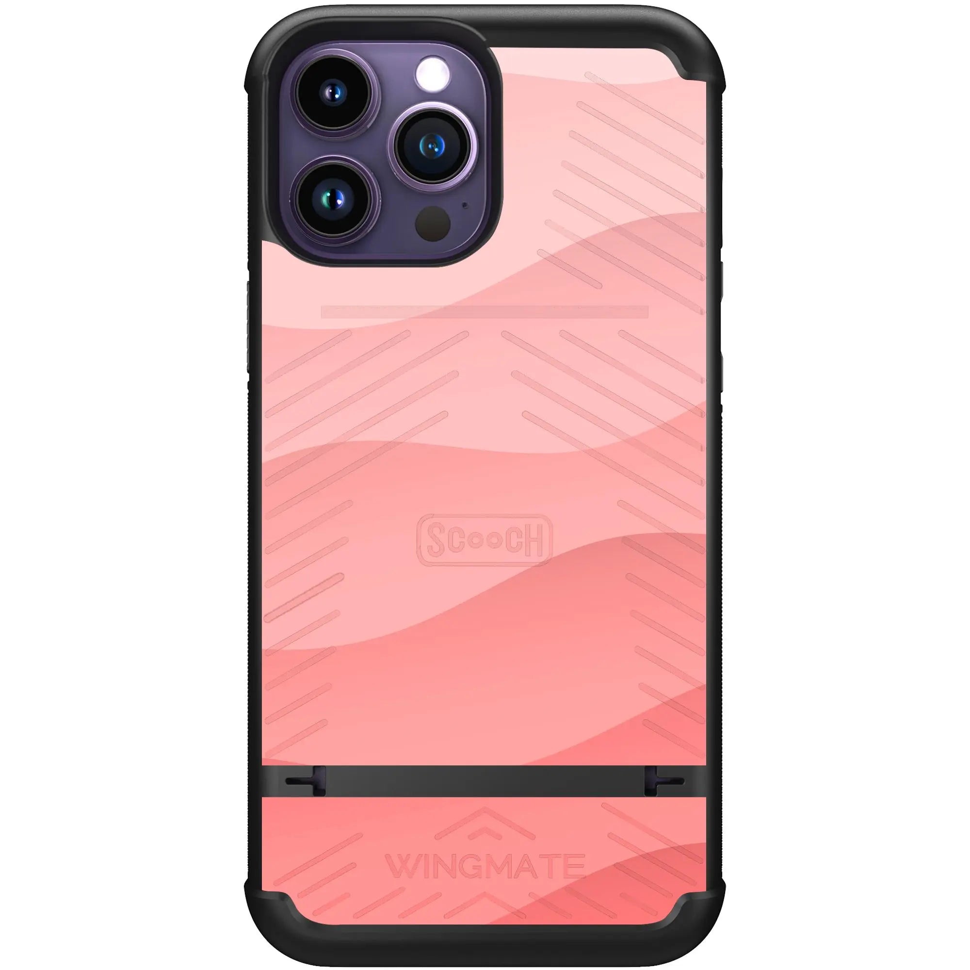 Scooch-Wingmate for iPhone 14 Pro Max-Pink-Waves