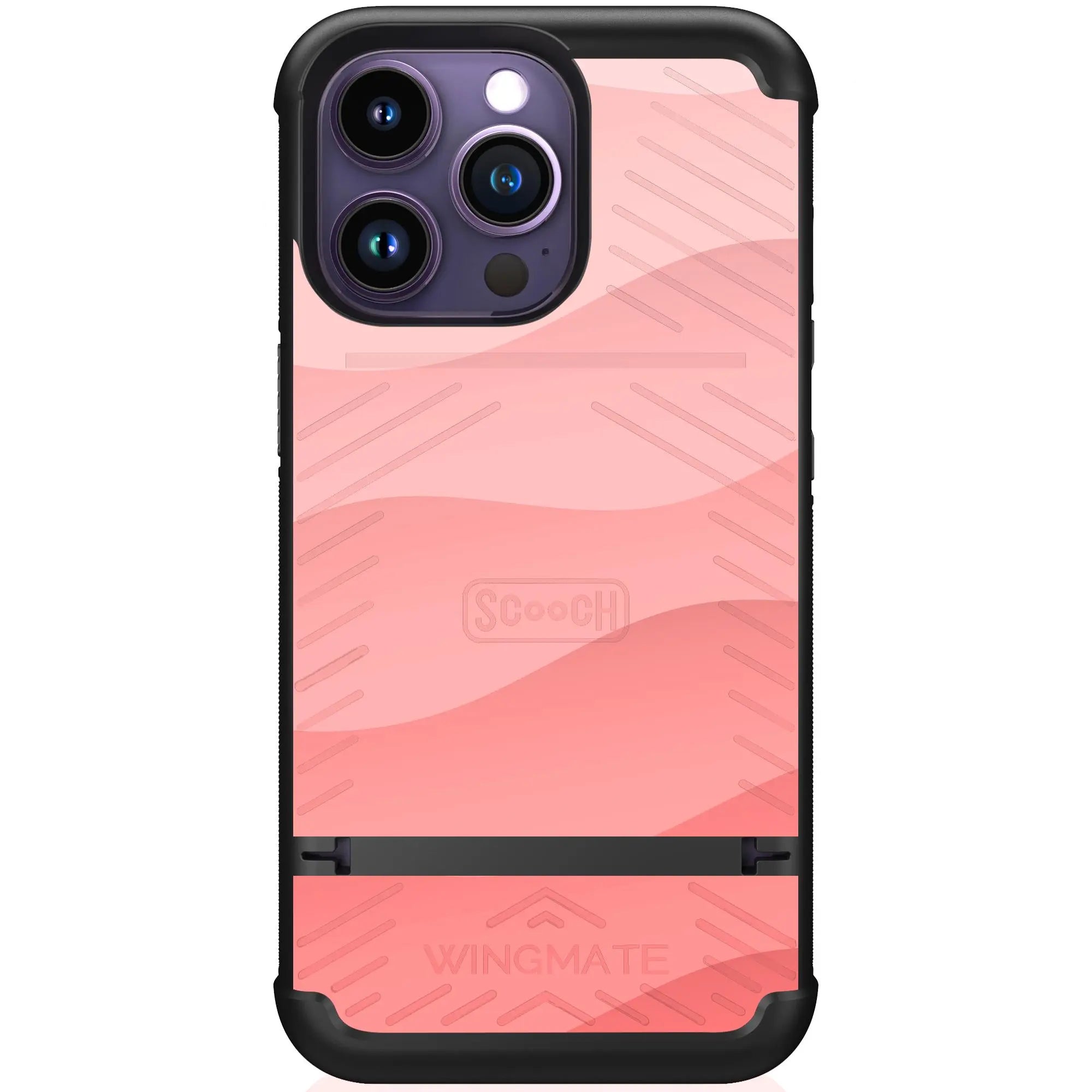 Scooch-Wingmate for iPhone 14 Pro-Pink-Waves