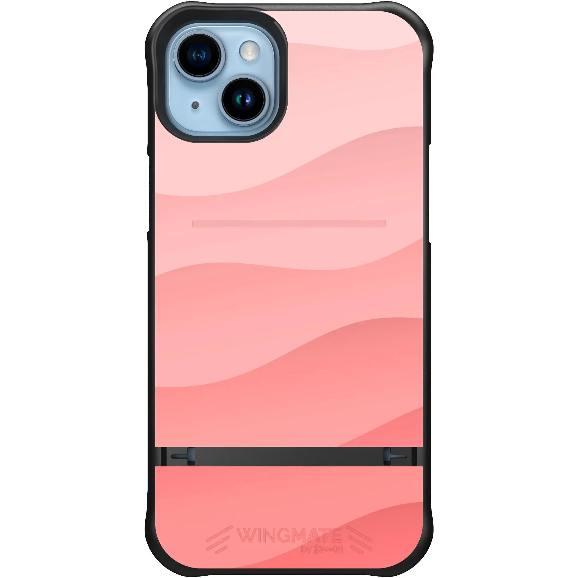 Scooch-Wingmate for iPhone 15 Plus-Pink-Waves