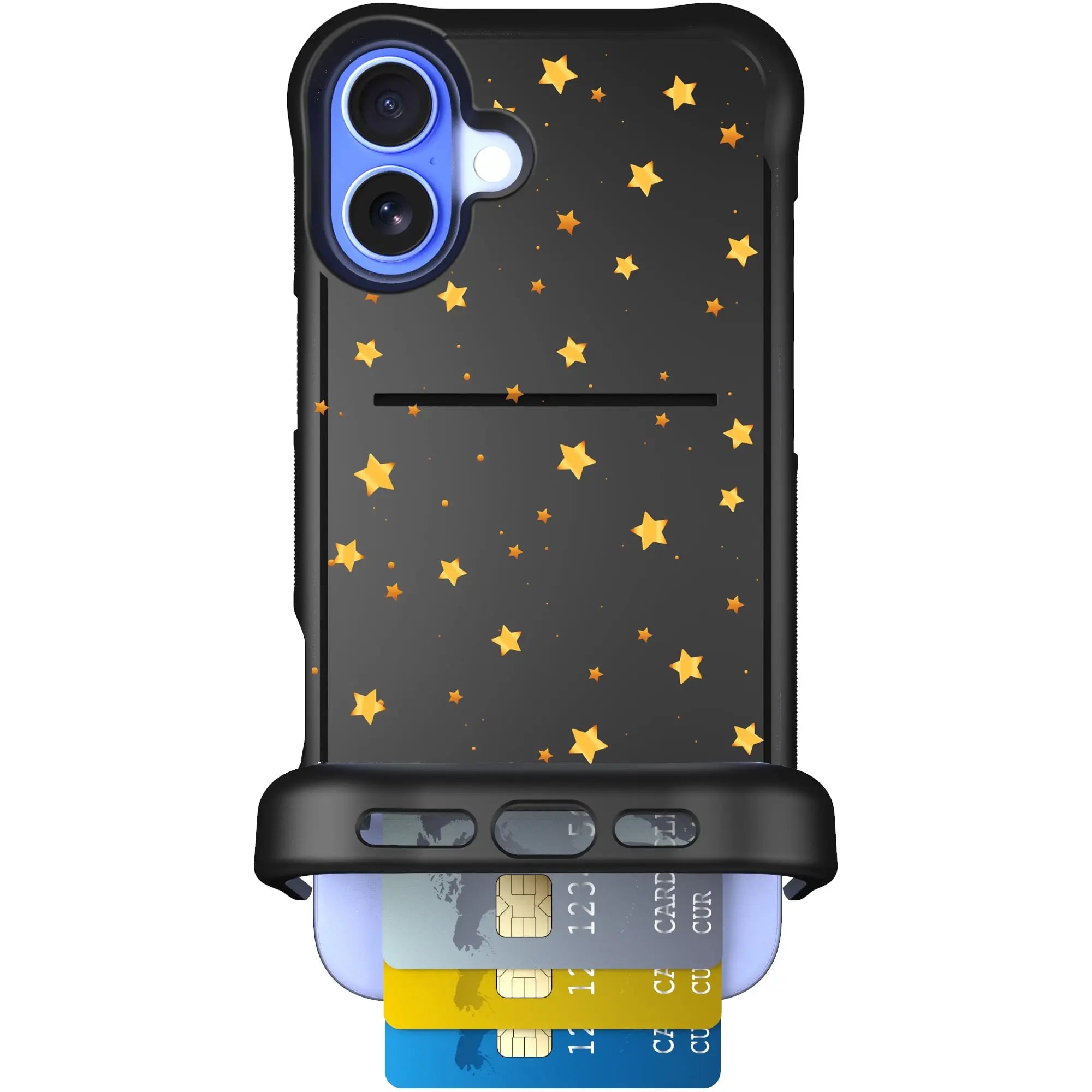 Scooch-Wingmate for iPhone 16 Plus-Gold-Stars