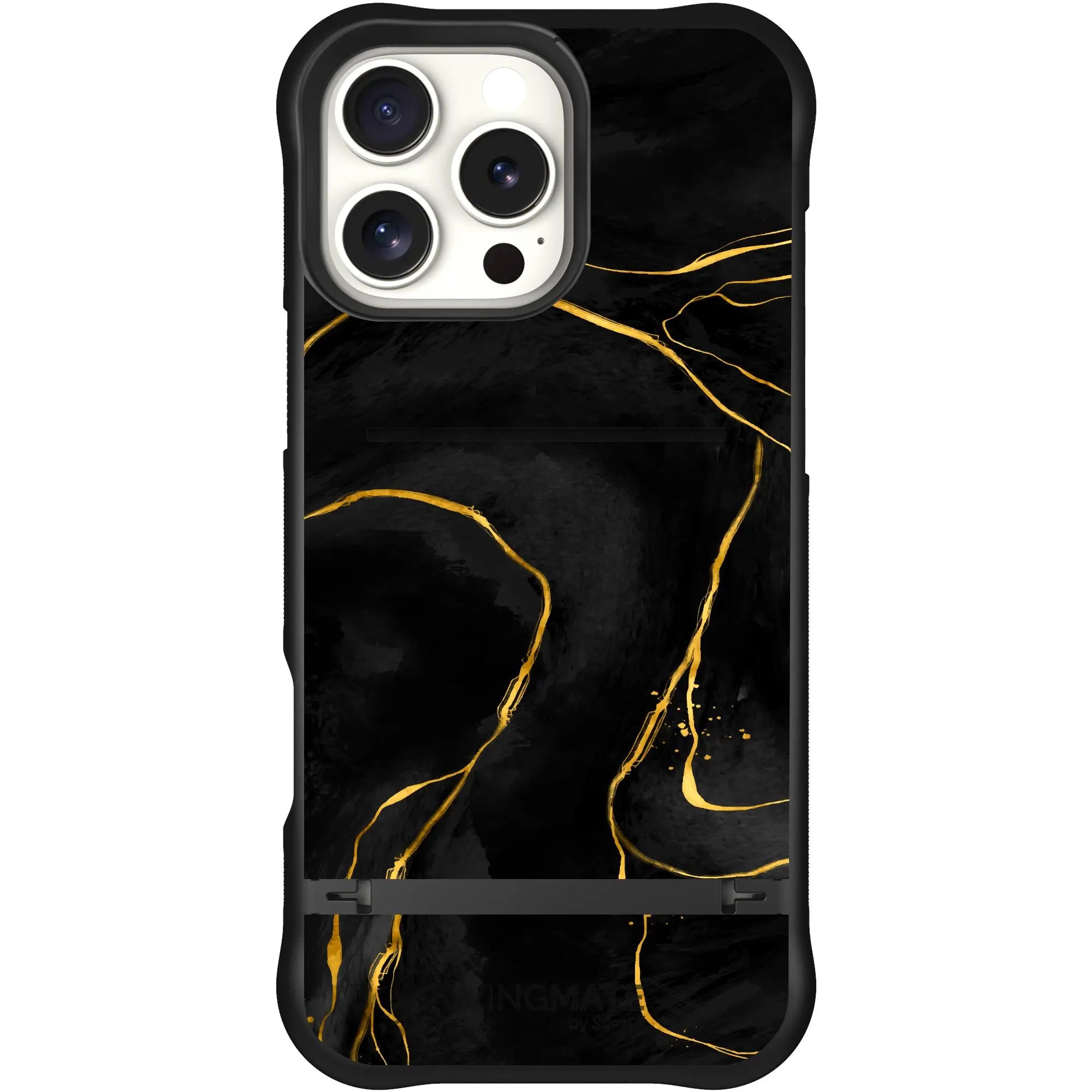 Scooch-Wingmate for iPhone 16 Pro Max-Black-Marble