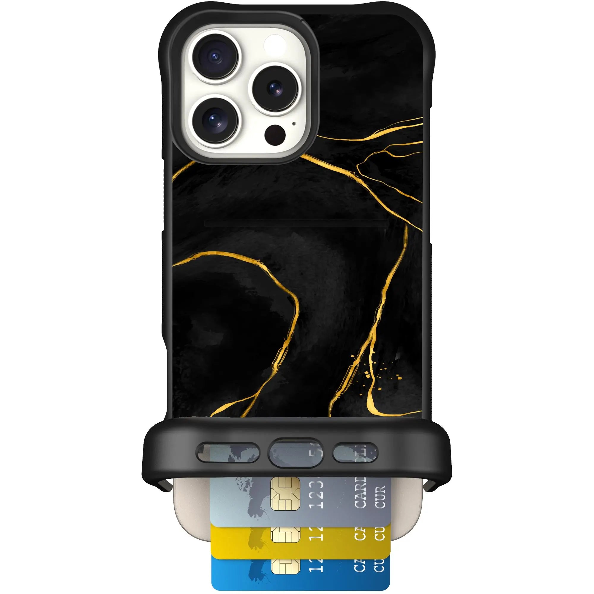 Scooch-Wingmate for iPhone 16 Pro Max-Black-Marble