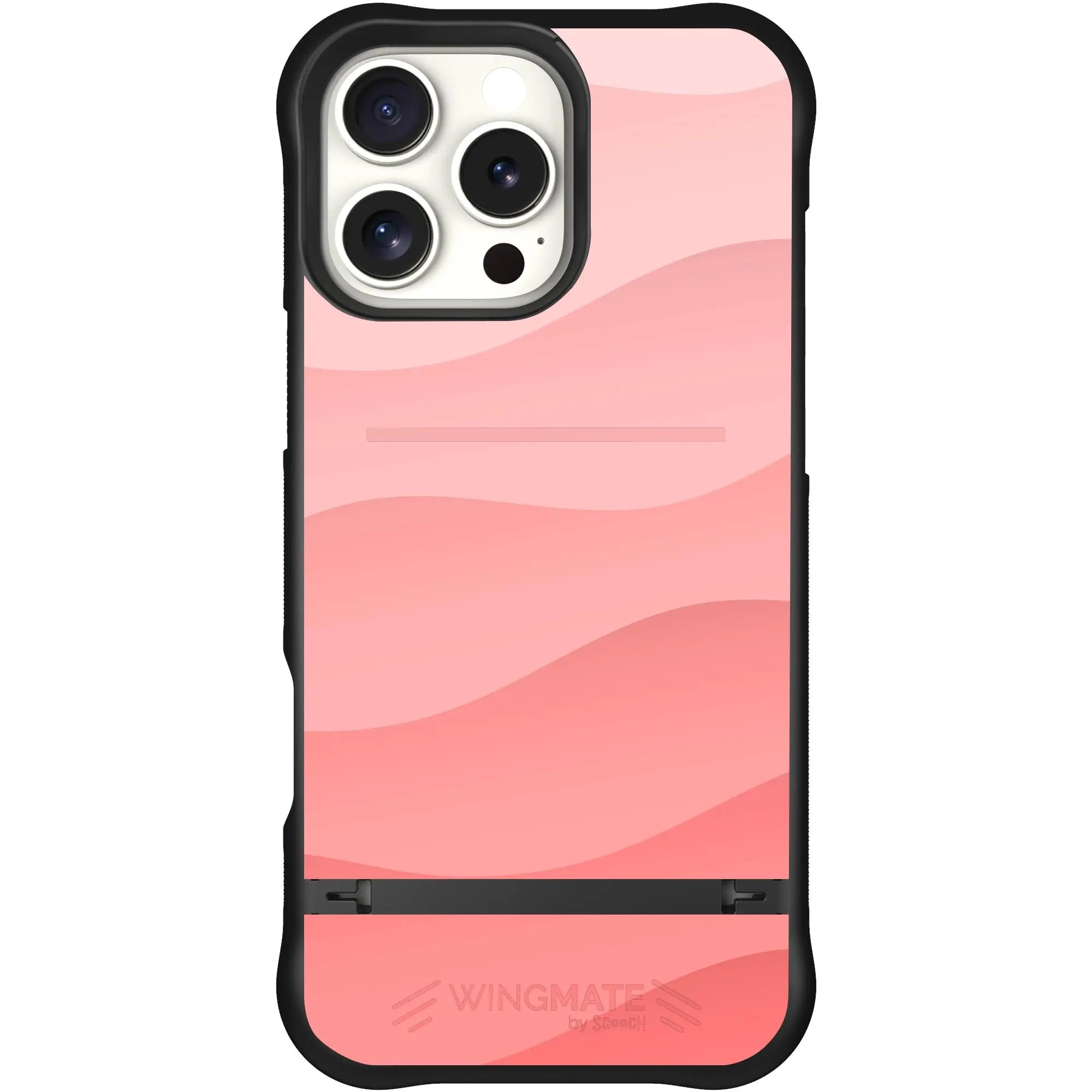 Scooch-Wingmate for iPhone 16 Pro Max-Pink-Waves