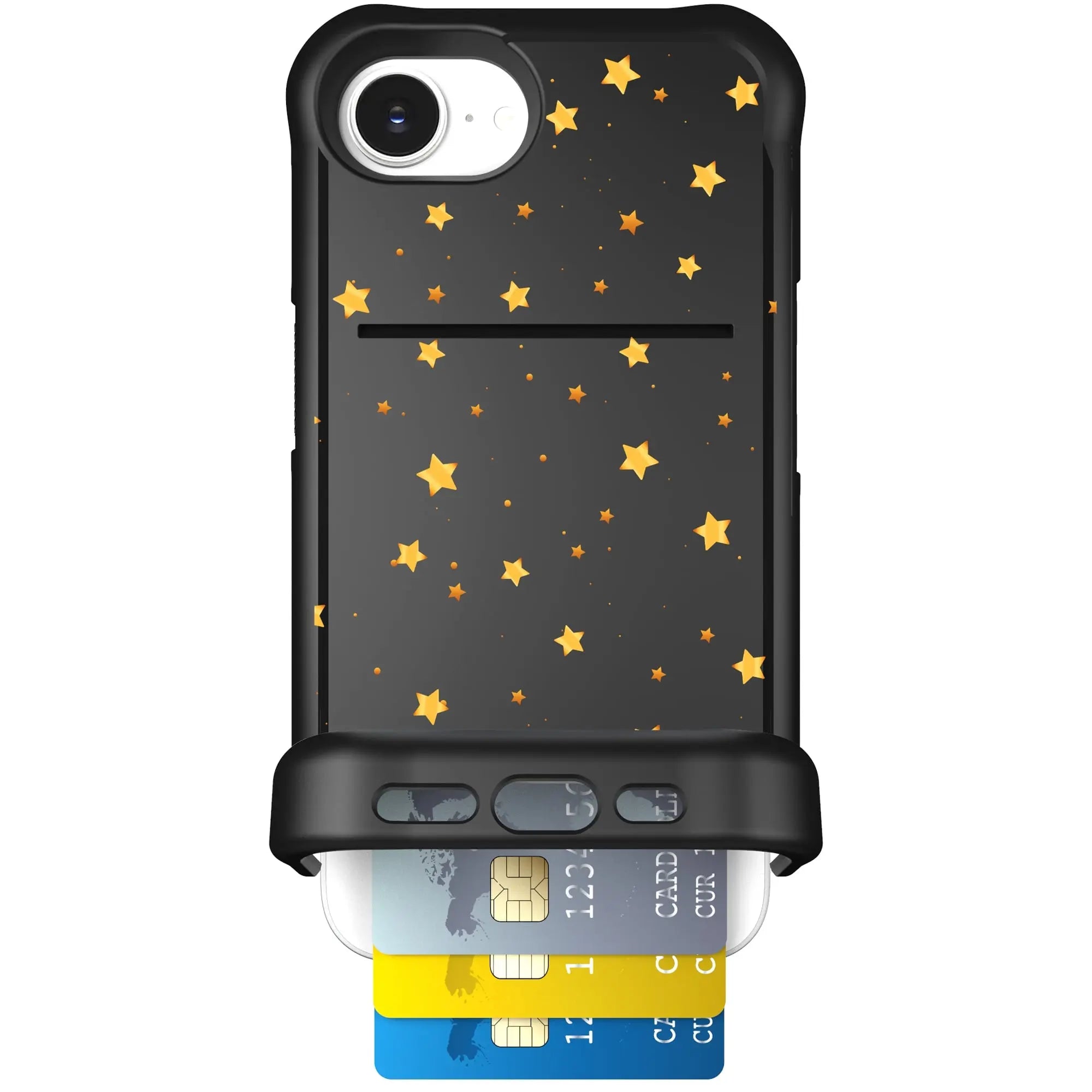 Scooch-Wingmate for iPhone 16e-Gold-Stars