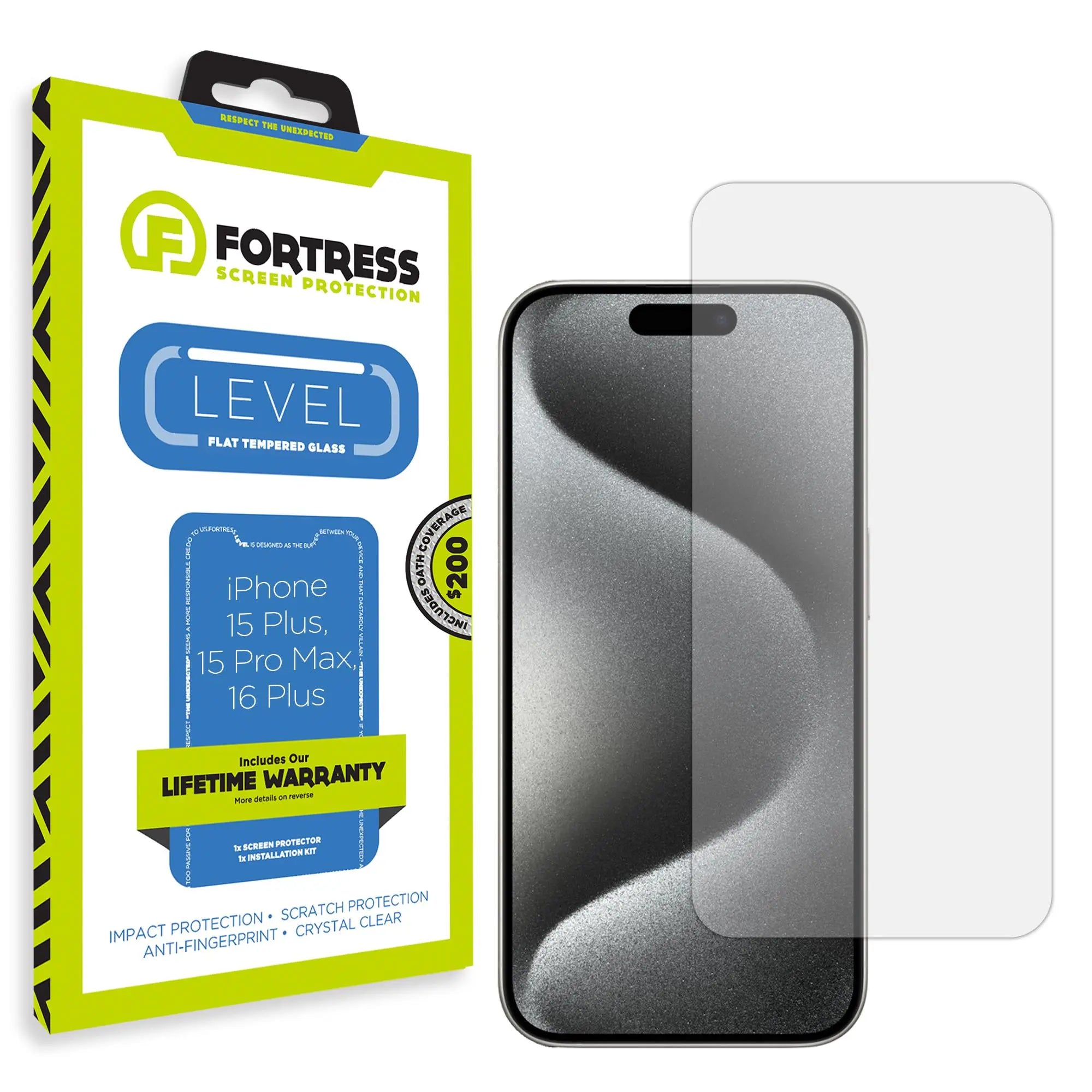 Scooch-iPhone 16 Plus Screen Protector-200-Coverage