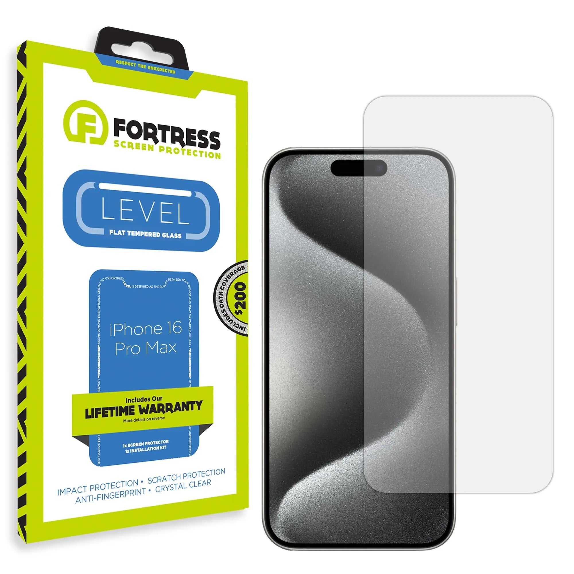 Tempered Glass Screen Protector for iPhone 16 Pro Max