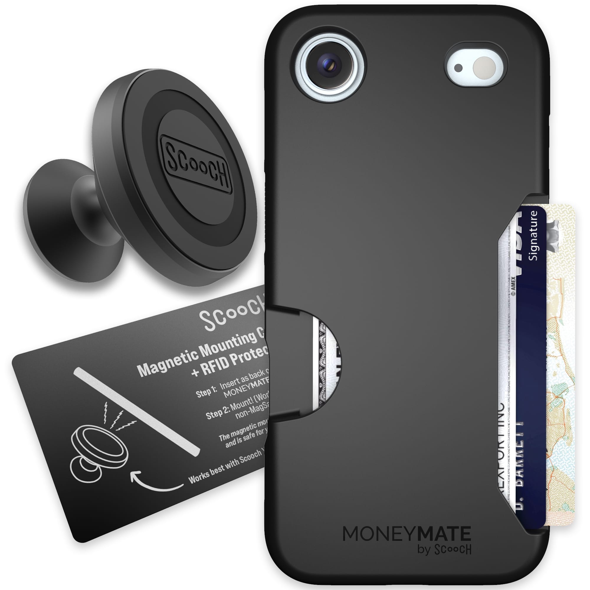 Scooch-Moneymate Starter Bundle for iPhone Air-Black