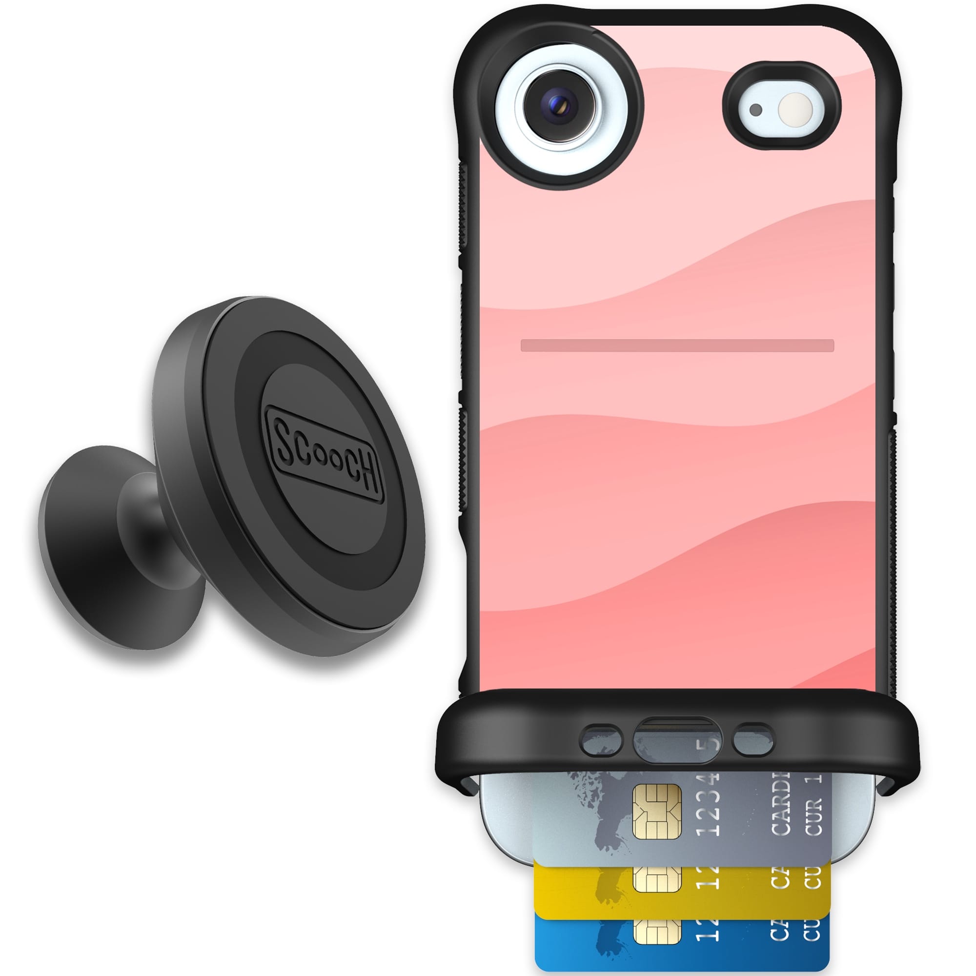 Scooch-Wingmate Starter Bundle for iPhone Air-Pink Waves