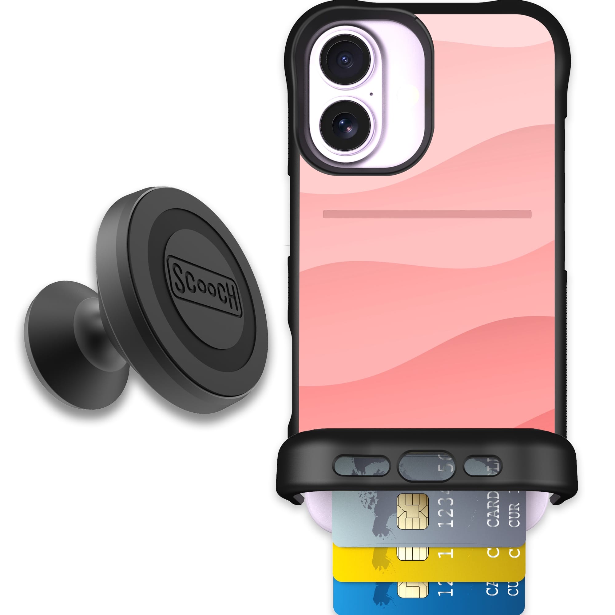 Scooch-Wingmate Starter Bundle for iPhone 17-Pink Waves