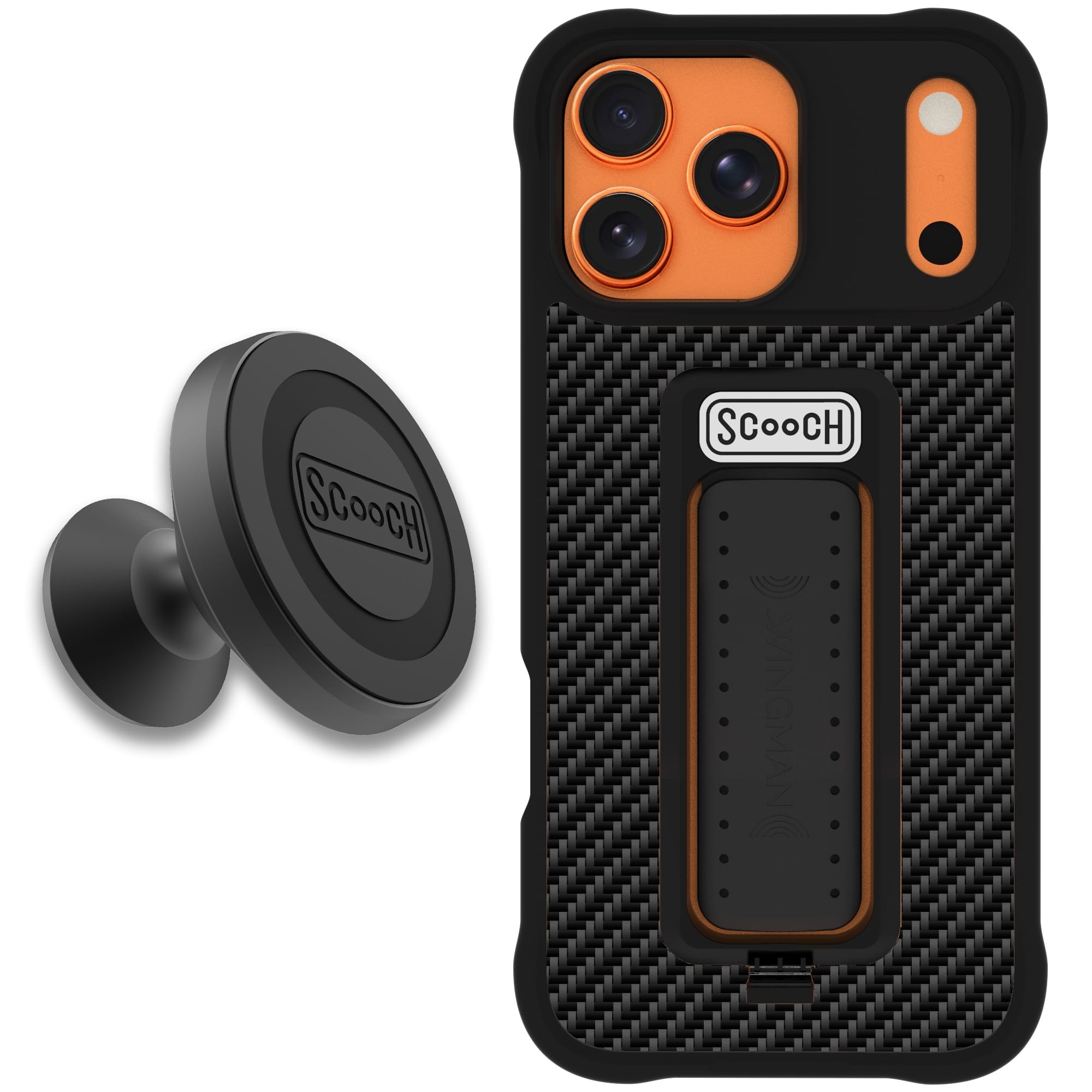 Scooch-Wingman Starter Bundle for iPhone 17 Pro Max-Carbon Fiber