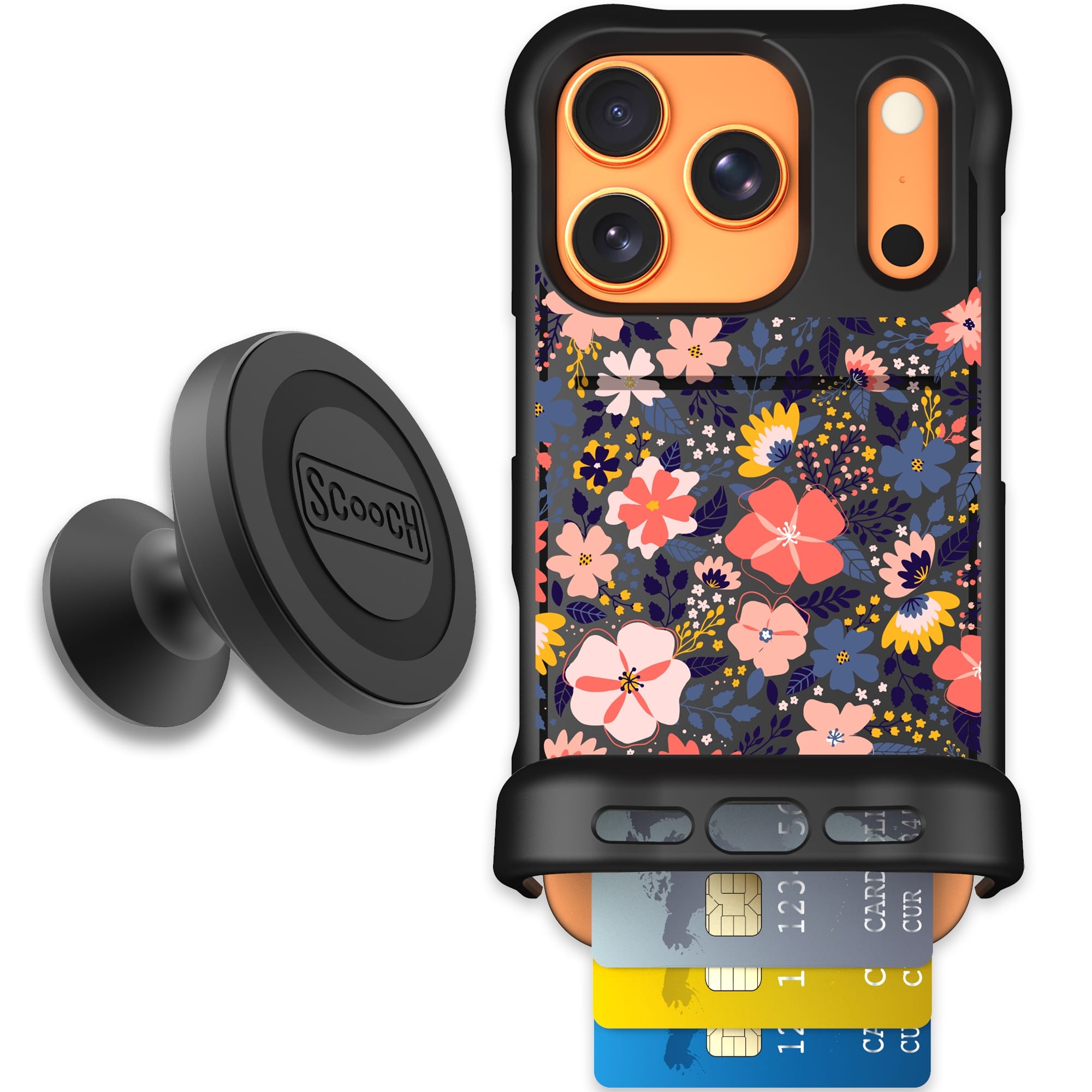 Scooch-Wingmate Starter Bundle for iPhone 17 Pro-Wildflowers