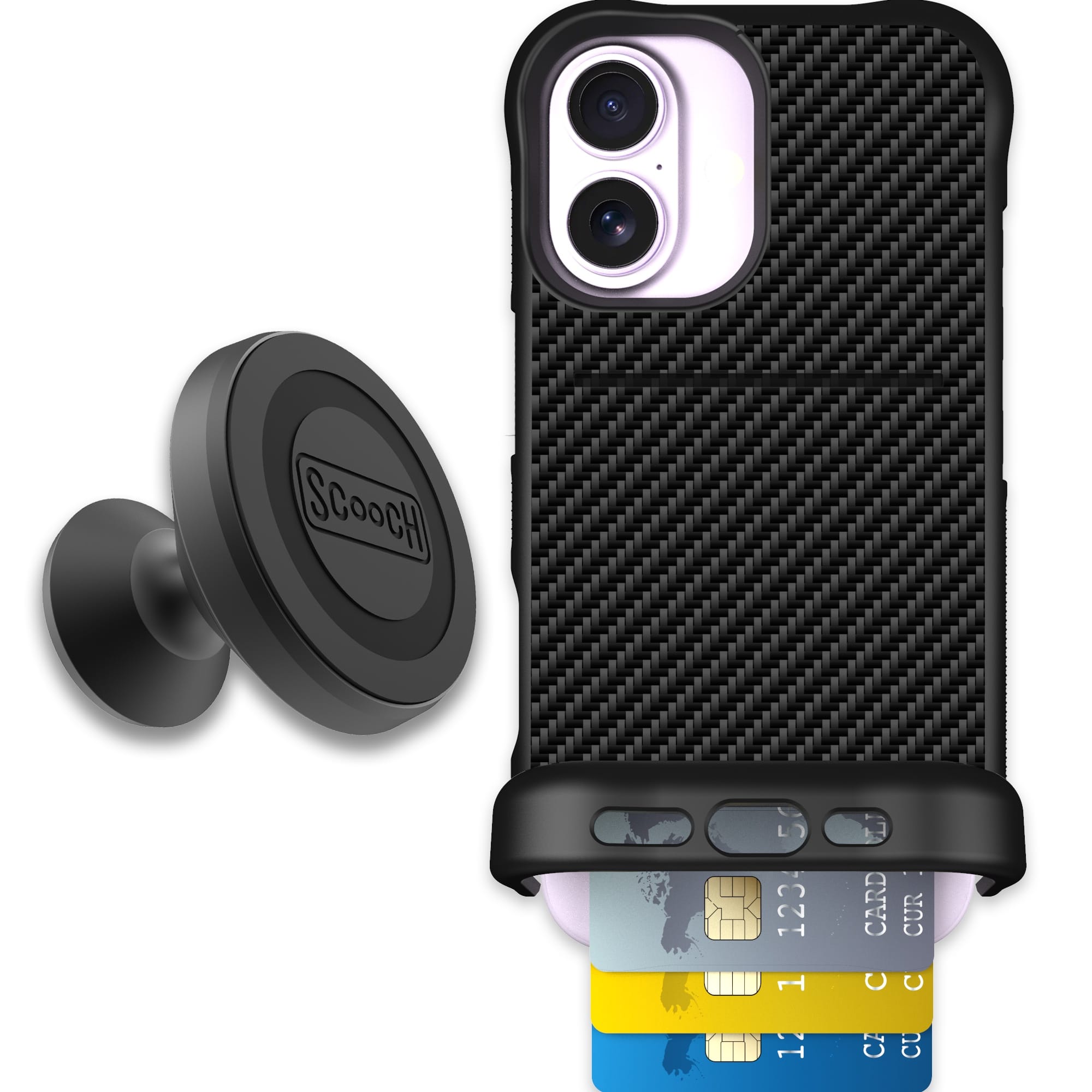 Scooch-Wingmate Starter Bundle for iPhone 17-Carbon Fiber