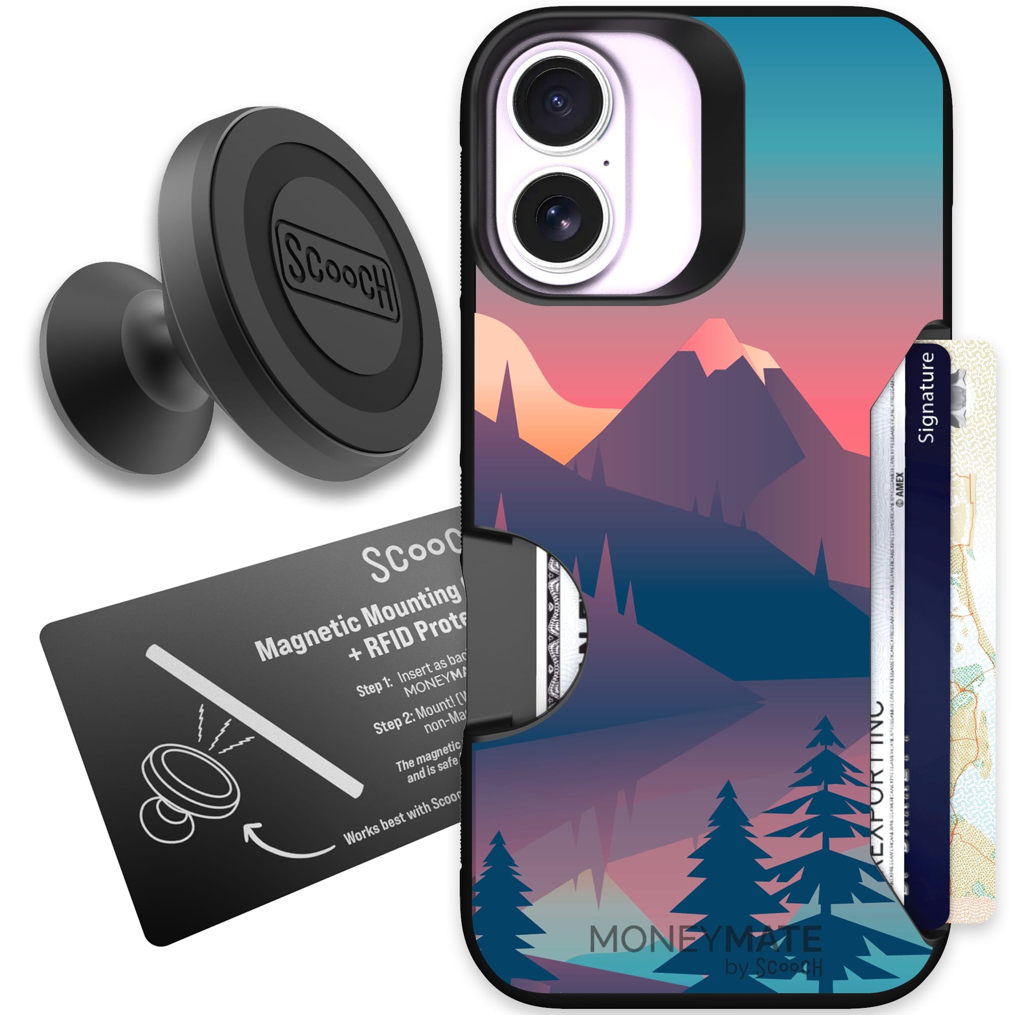 Scooch-Moneymate Starter Bundle for iPhone 17-Mountain Range
