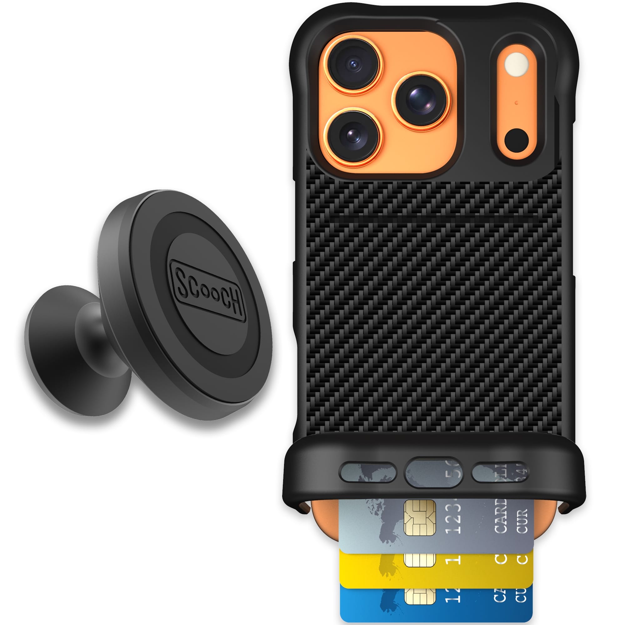 Scooch-Wingmate Starter Bundle for iPhone 17 Pro-Carbon Fiber
