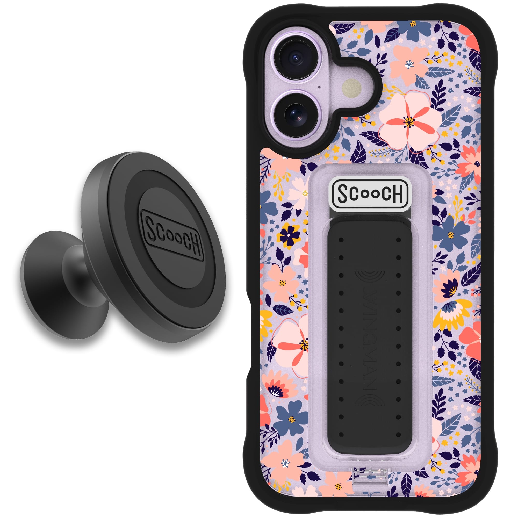 Scooch-Wingman Starter Bundle for iPhone 17 (Preorder — Ships mid to late October)-Wildflowers