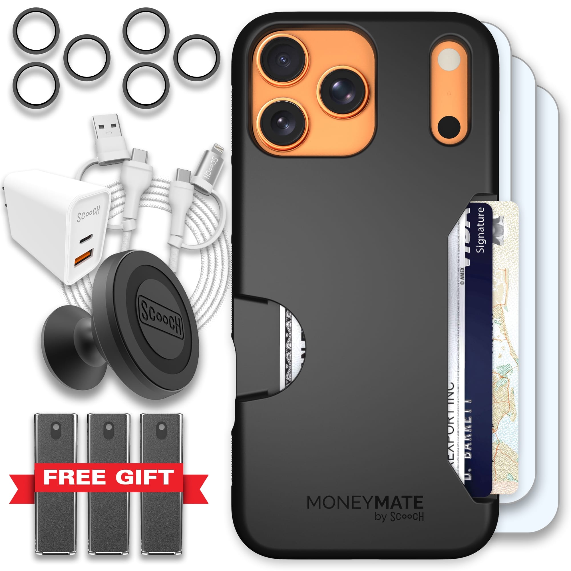 Scooch-Moneymate Ultimate Bundle for iPhone 17 Pro Max-Black