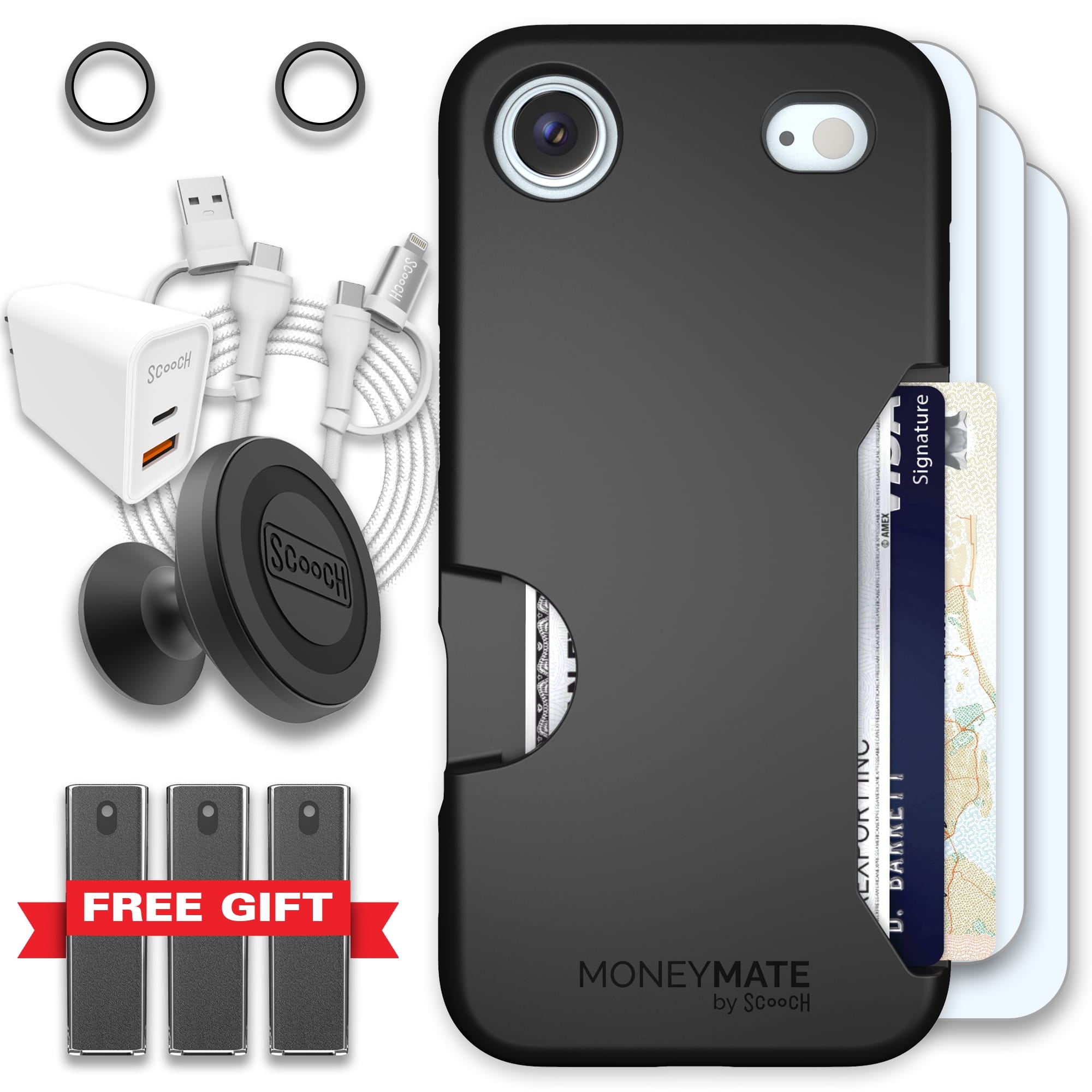 Scooch-Moneymate Ultimate Bundle for iPhone Air-Black