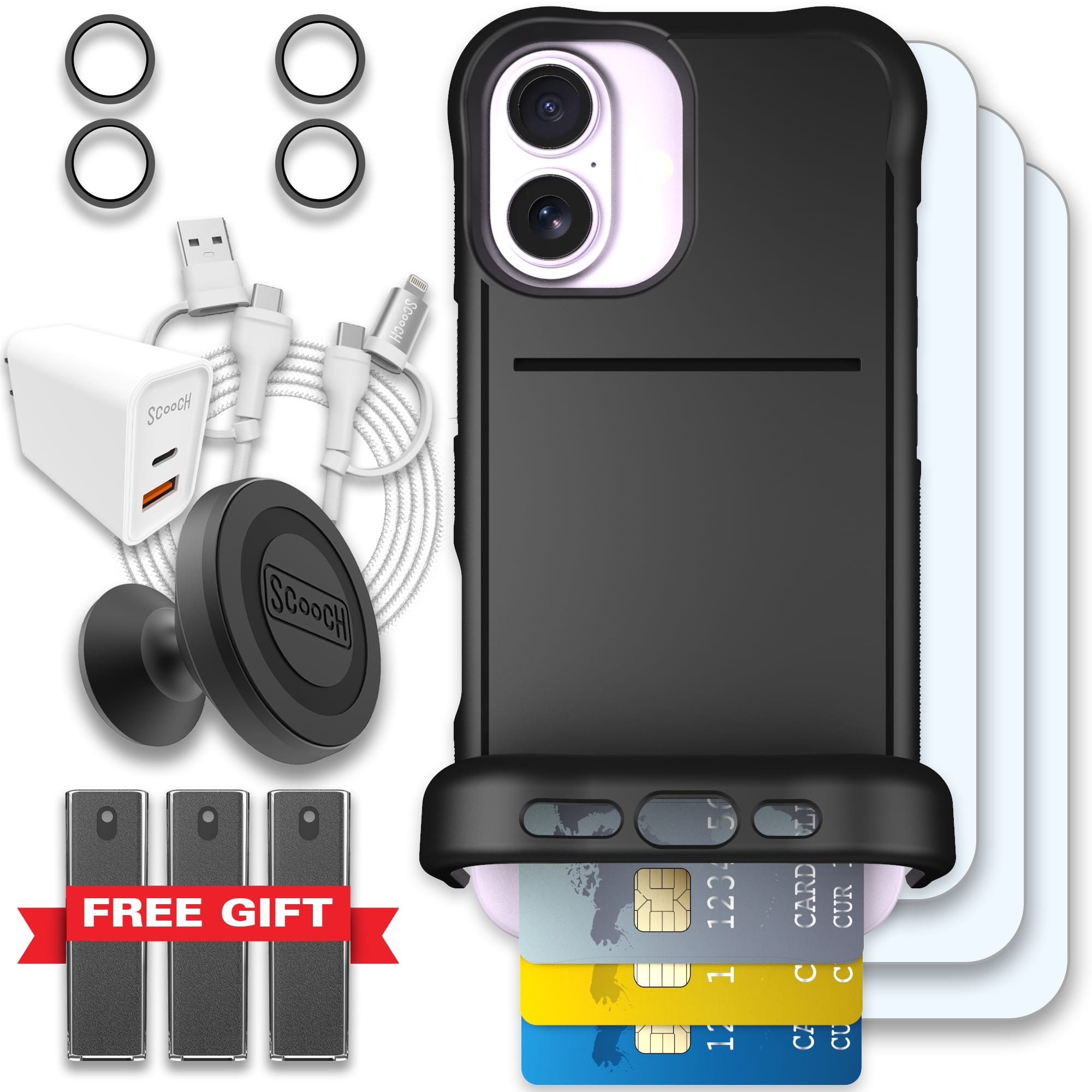 Scooch-Wingmate Ultimate Bundle for iPhone 17-Black