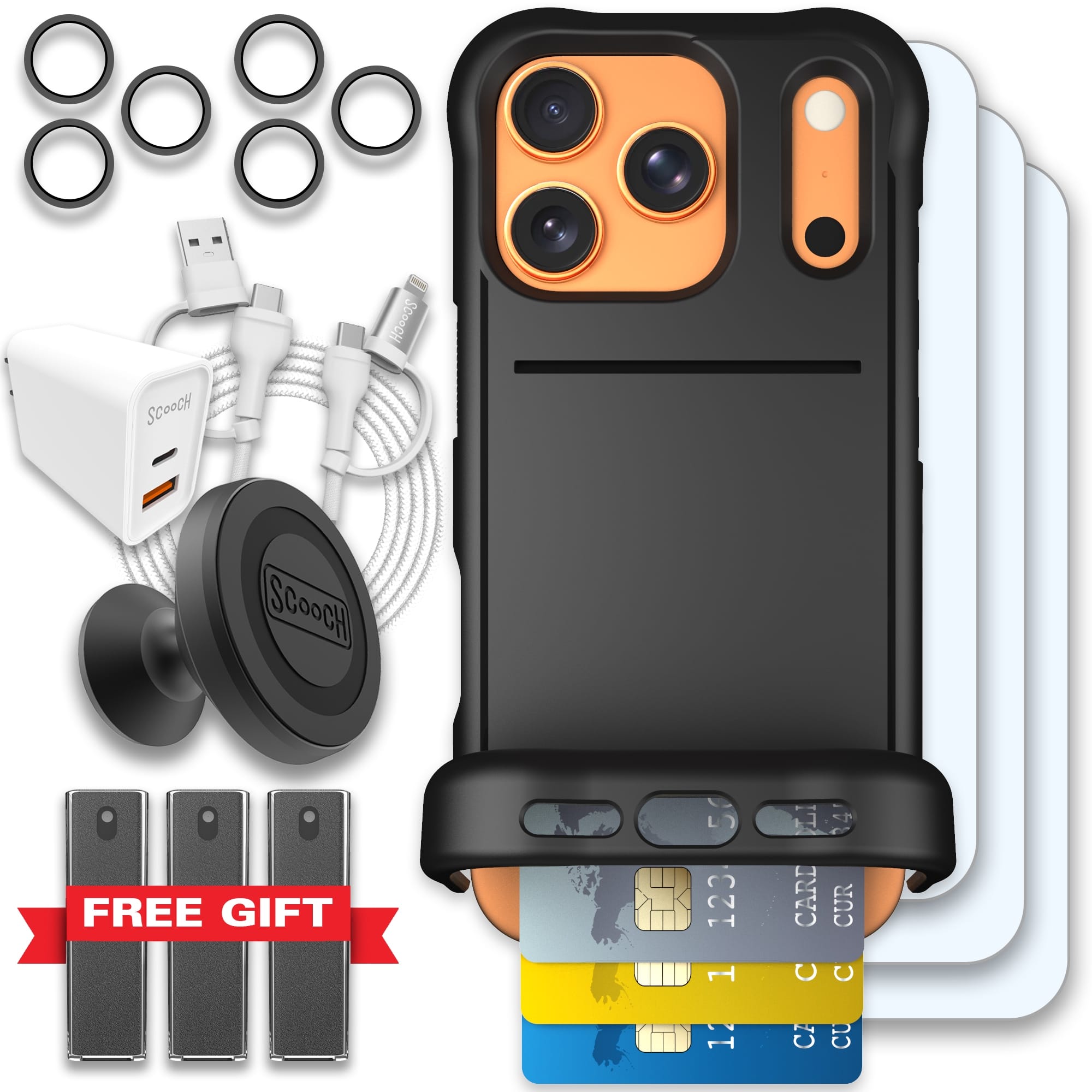 Scooch-Wingmate Ultimate Bundle for iPhone 17 Pro-Black