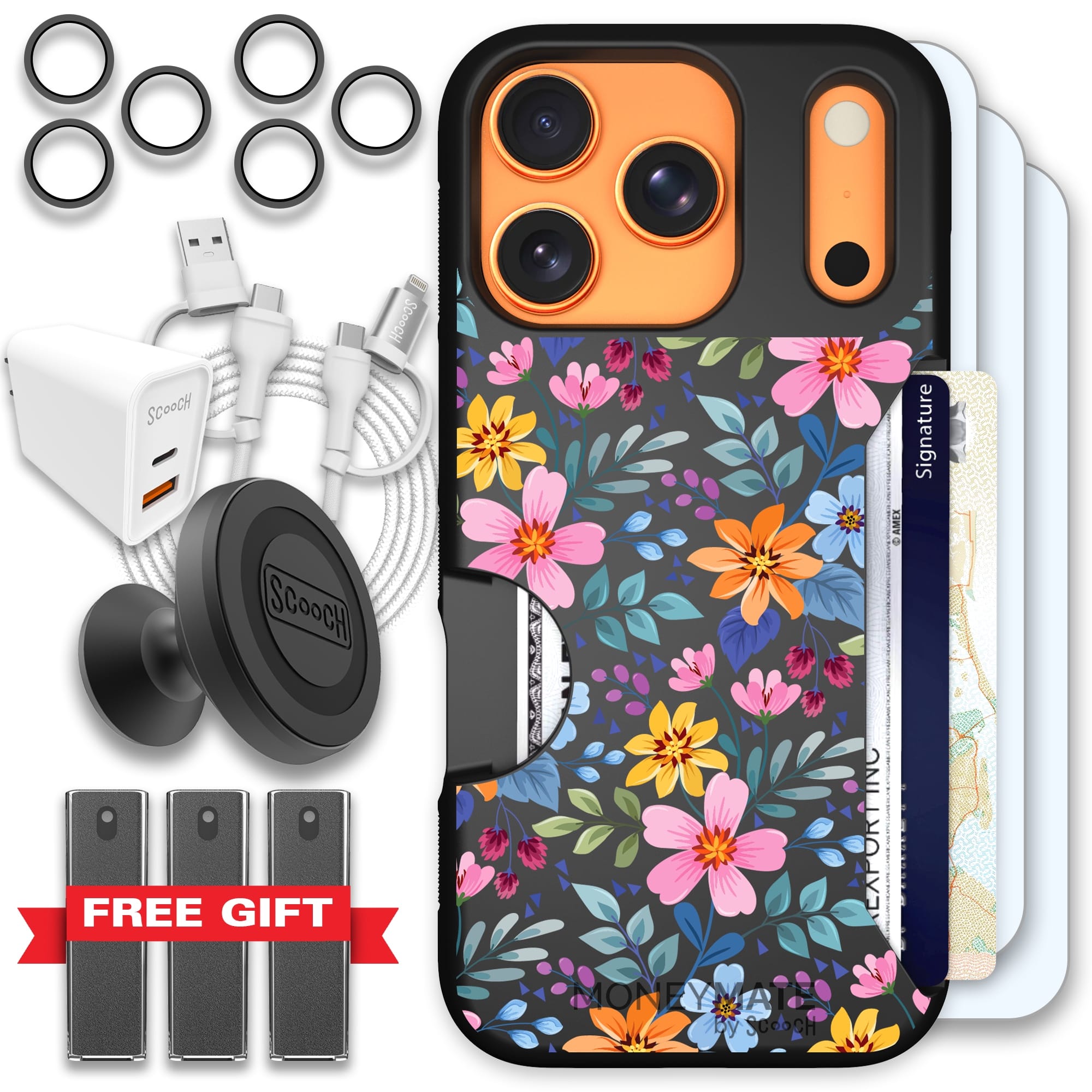 Scooch-Moneymate Ultimate Bundle for iPhone 17 Pro-Full Bloom