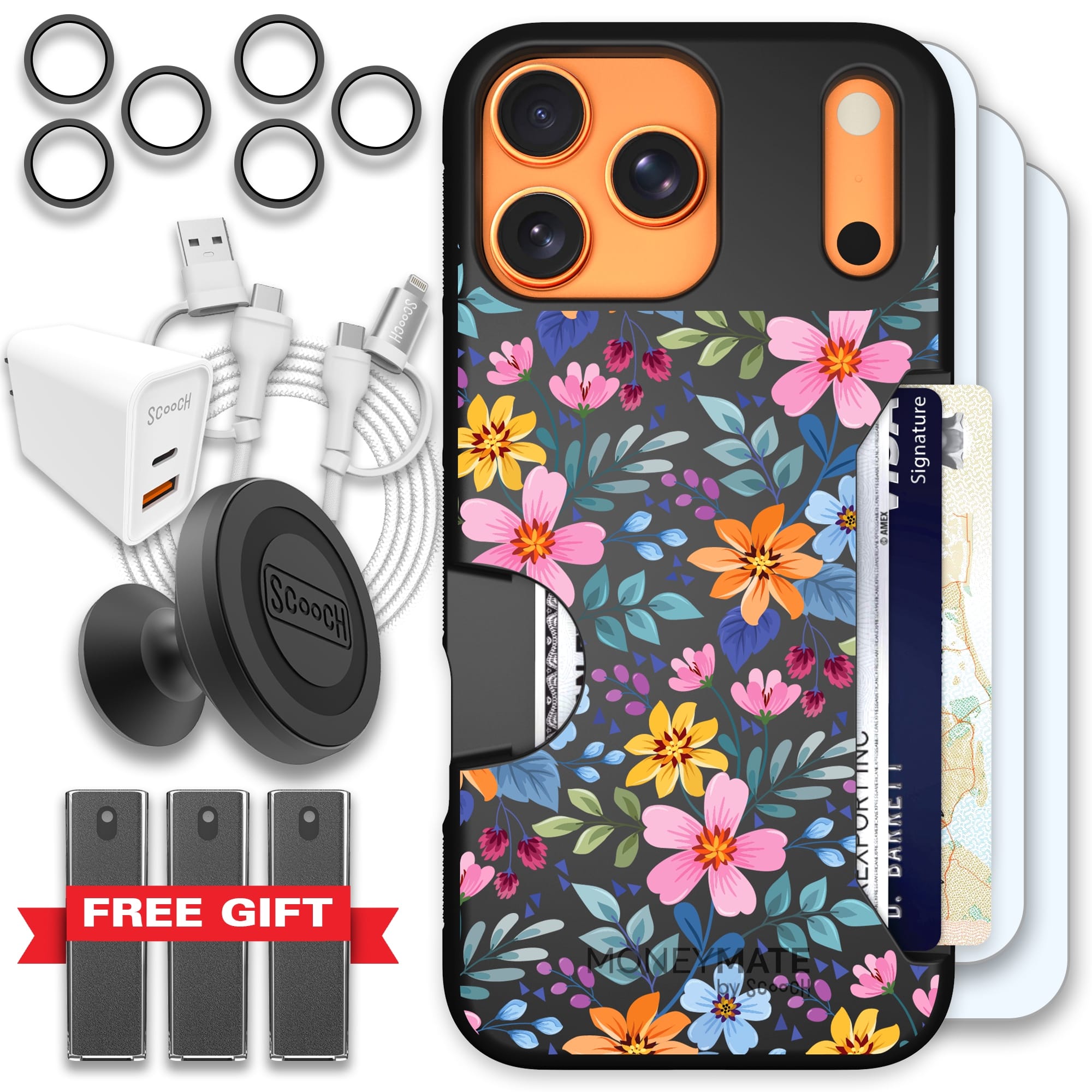 Scooch-Moneymate Ultimate Bundle for iPhone 17 Pro Max-Full Bloom