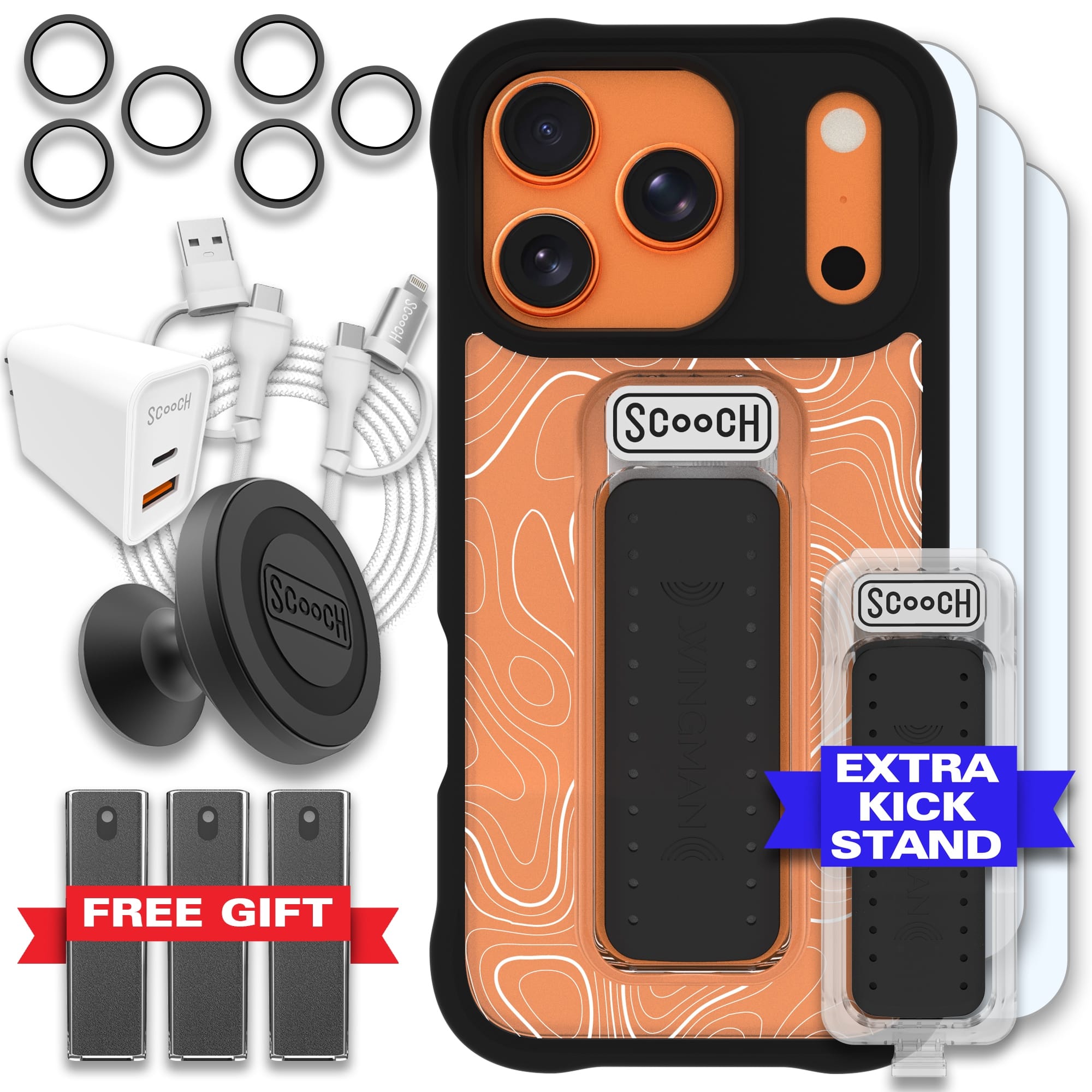 Scooch-Wingman Ultimate Bundle for iPhone 17 Pro-Topography