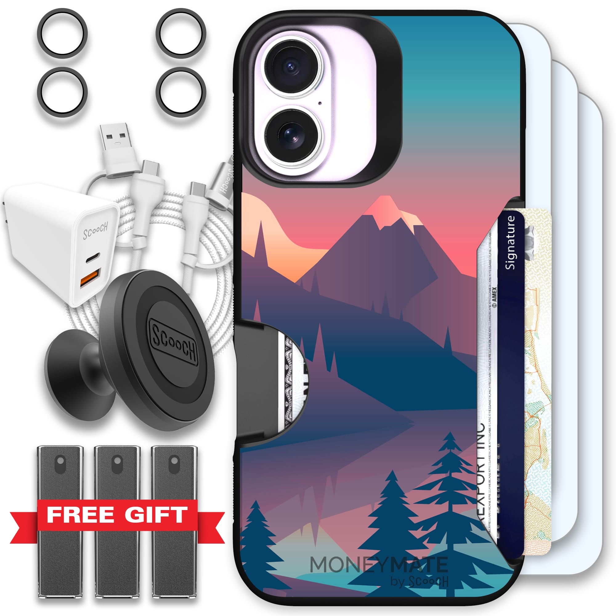 Scooch-Moneymate Ultimate Bundle for iPhone 17-Mountain Range