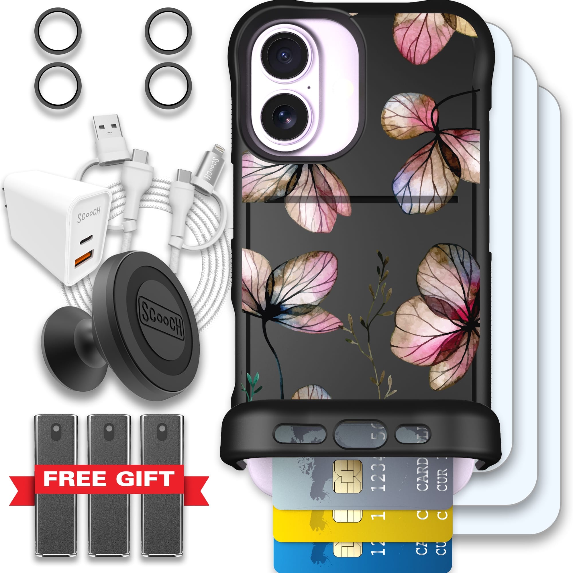 Scooch-Wingmate Ultimate Bundle for iPhone 17-Dried Flowers