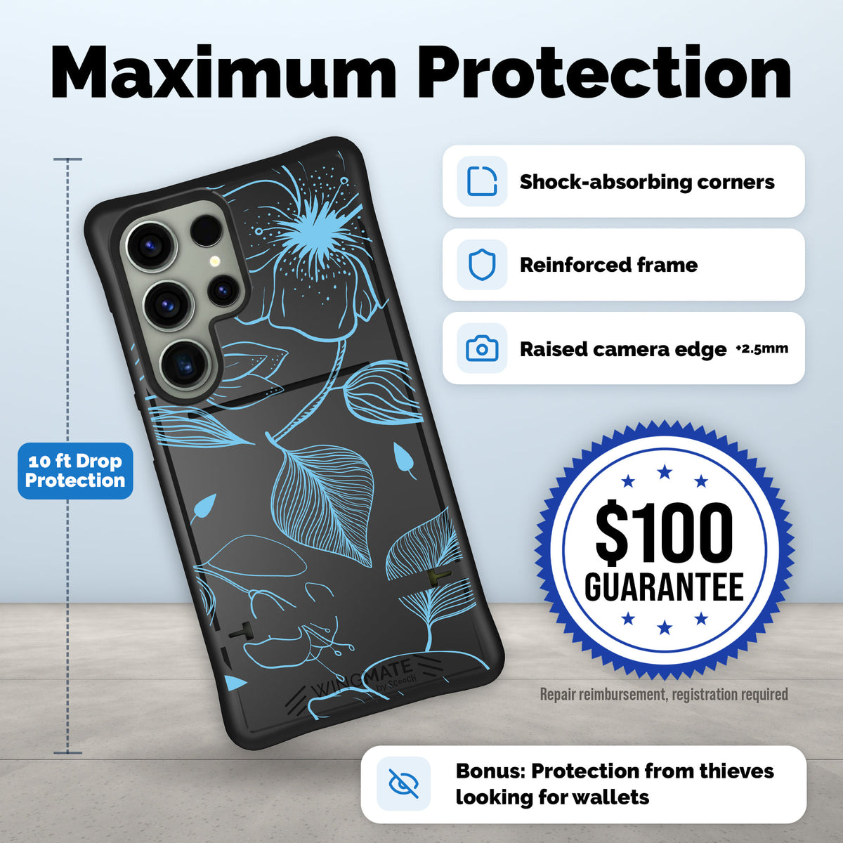 Wingmate drop protection and protection guarantee | gallery:wingmate-20261021