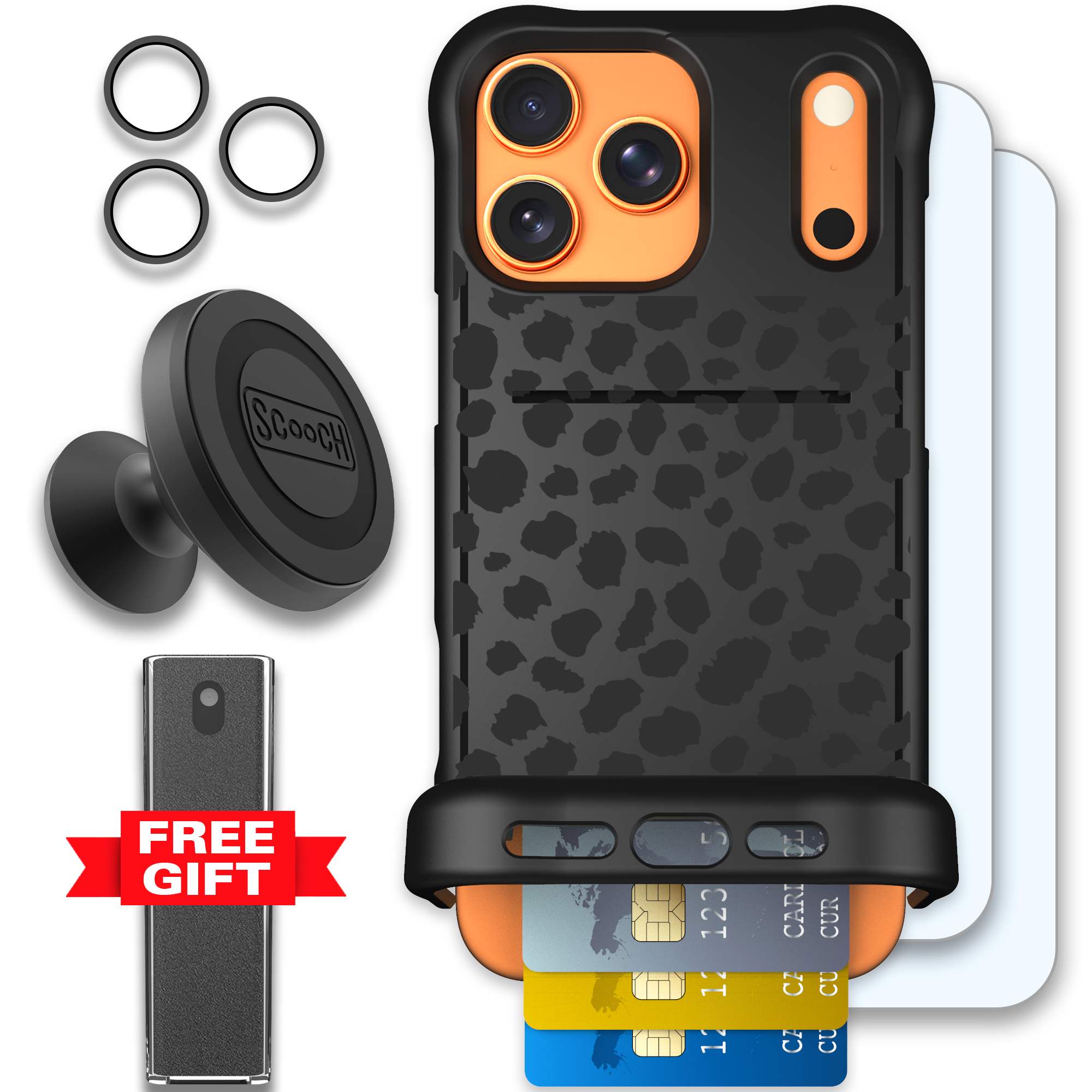 WMTE BLKLEOP iPhone 17 Pro Max Defender Bundle
