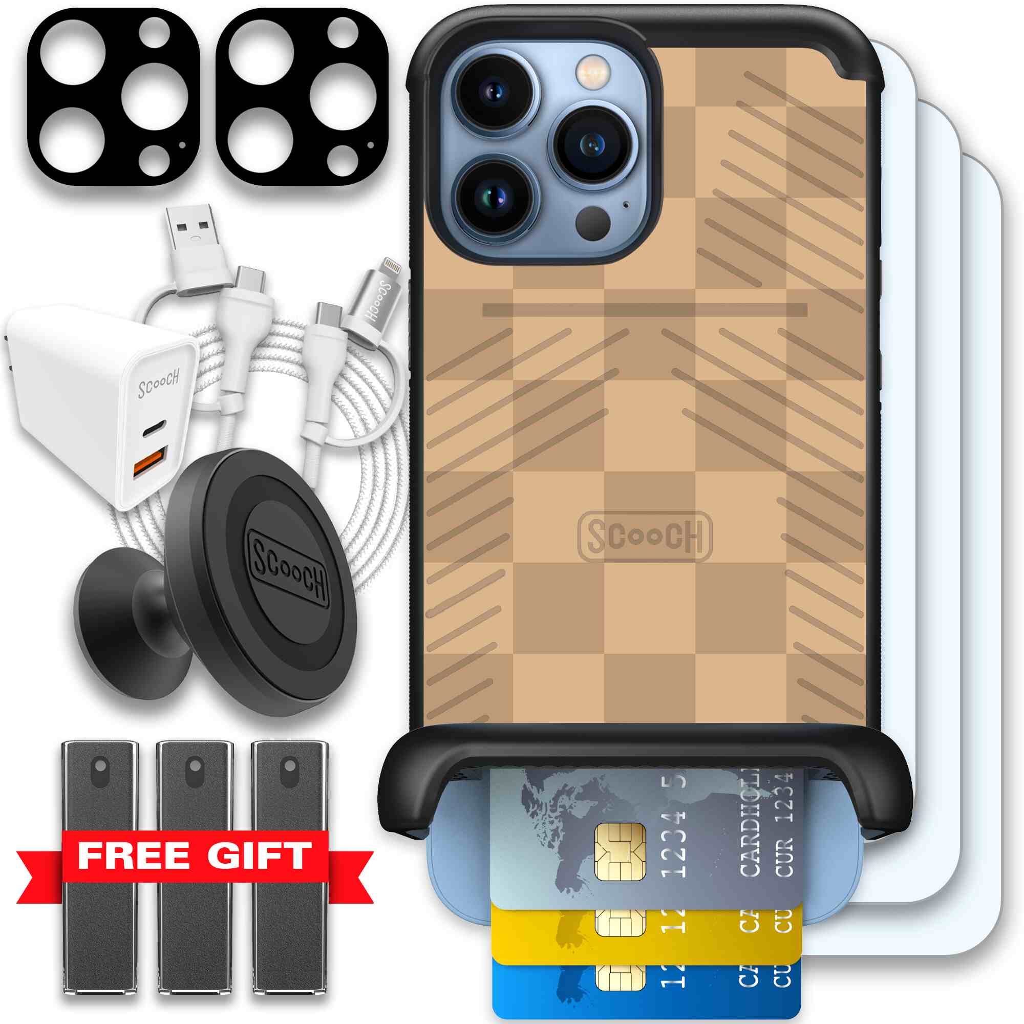 Checkered Beige | website | iPhone 13 Pro Max | Ultimate Bundle