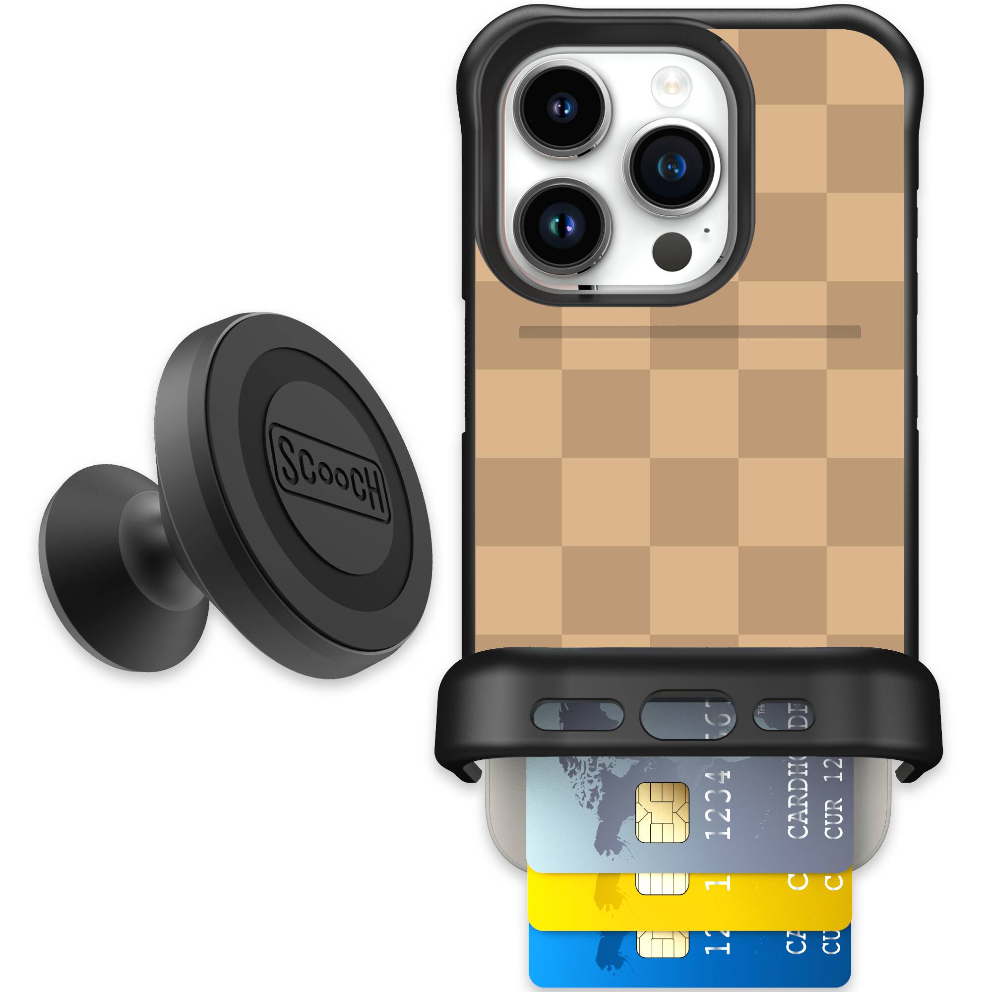 Checkered Beige | website | iPhone 15 Pro | Starter Bundle