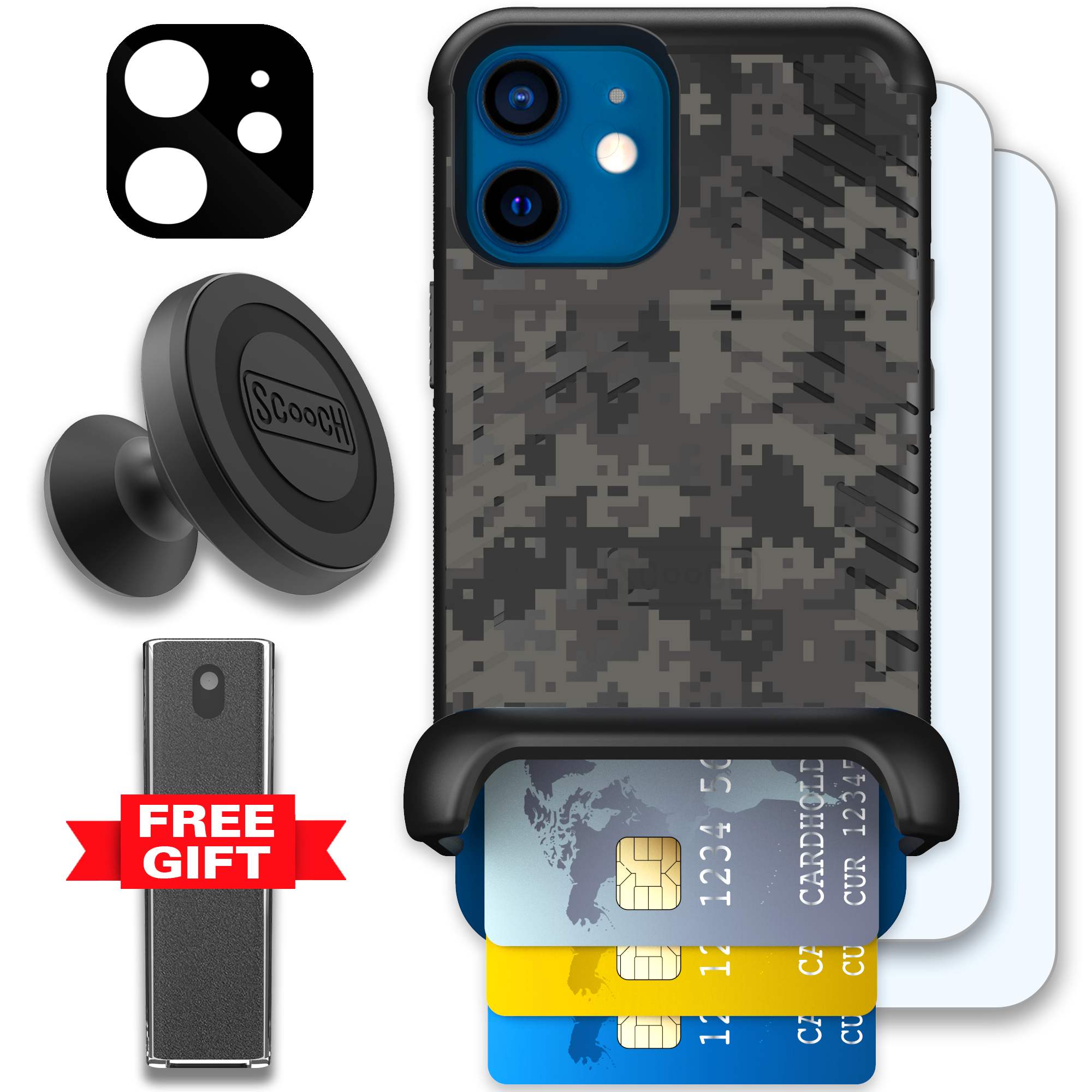 WMTE DIGICAMO iPhone 12 Mini Defender Bundle