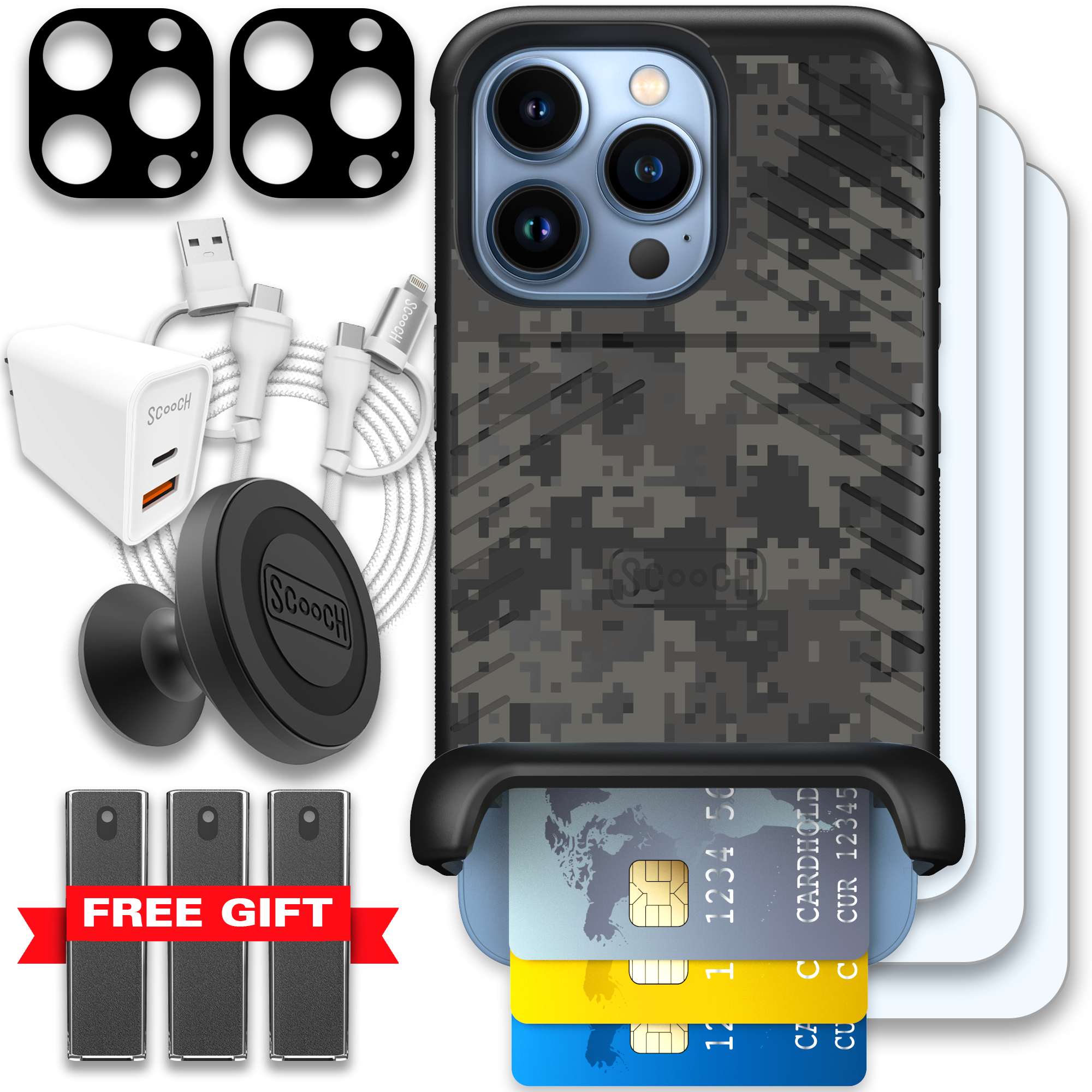 WMTE DIGICAMO iPhone 13 Pro Ultimate Bundle