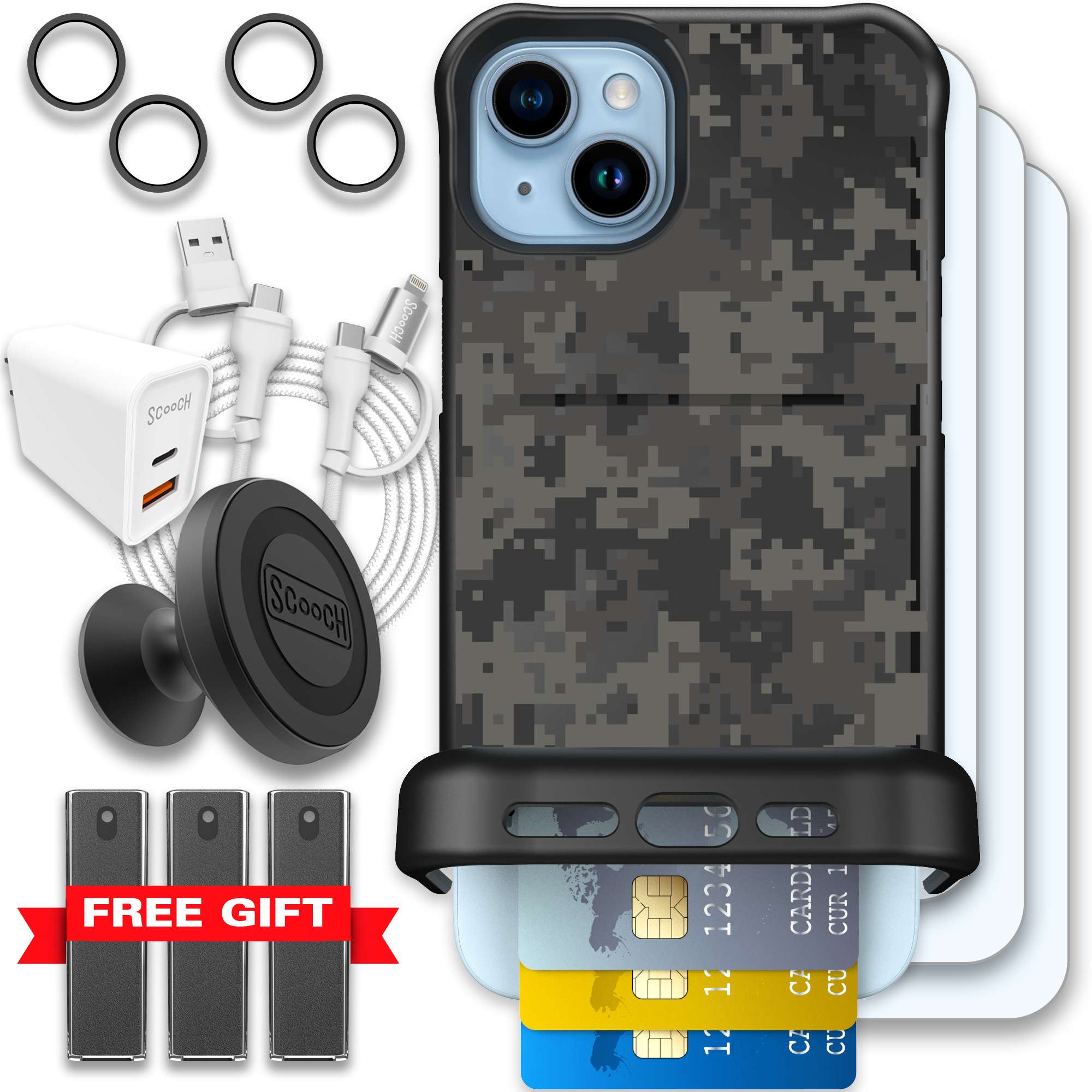 WMTE DIGICAMO iPhone 15 Plus Ultimate Bundle
