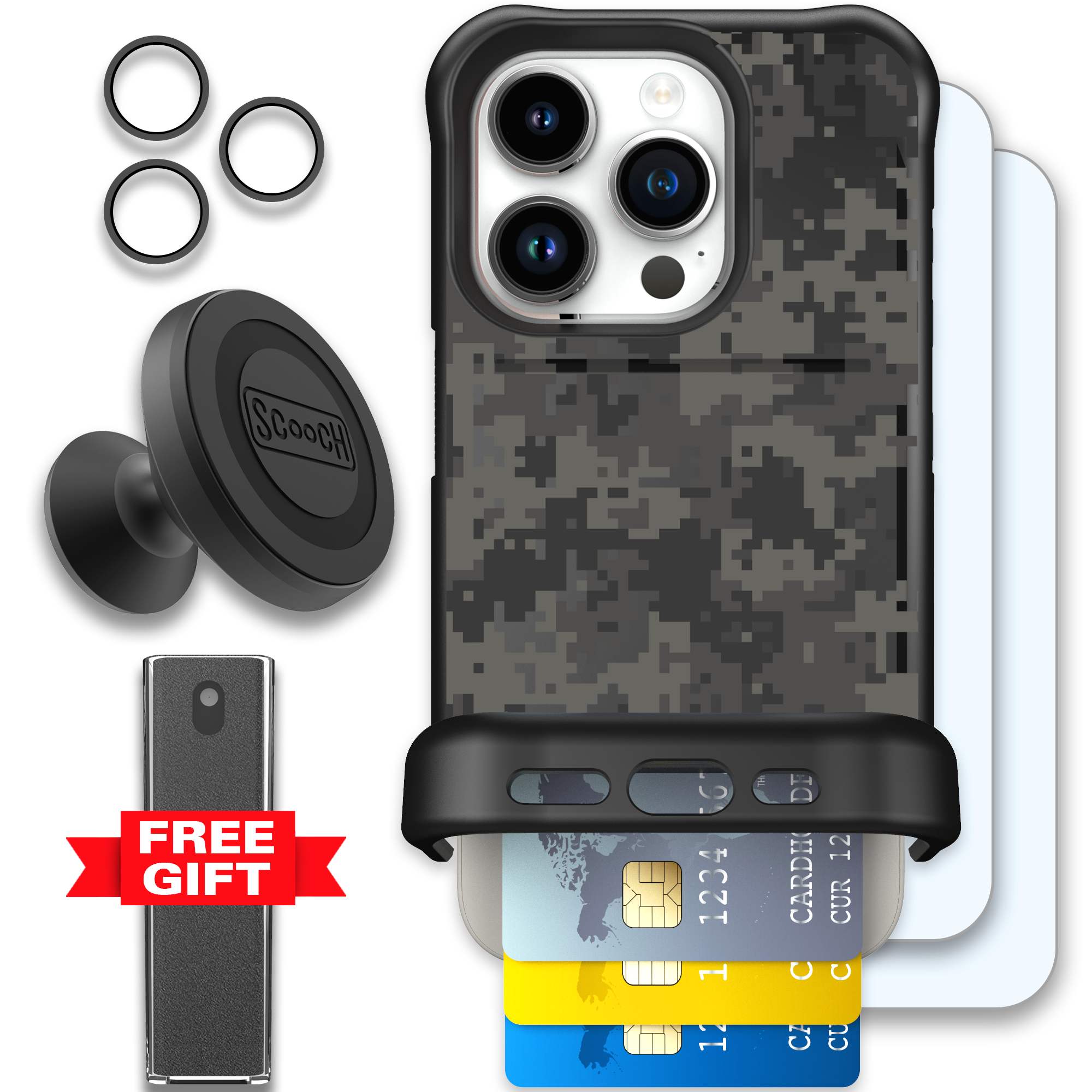 WMTE DIGICAMO iPhone 15 Pro Defender Bundle