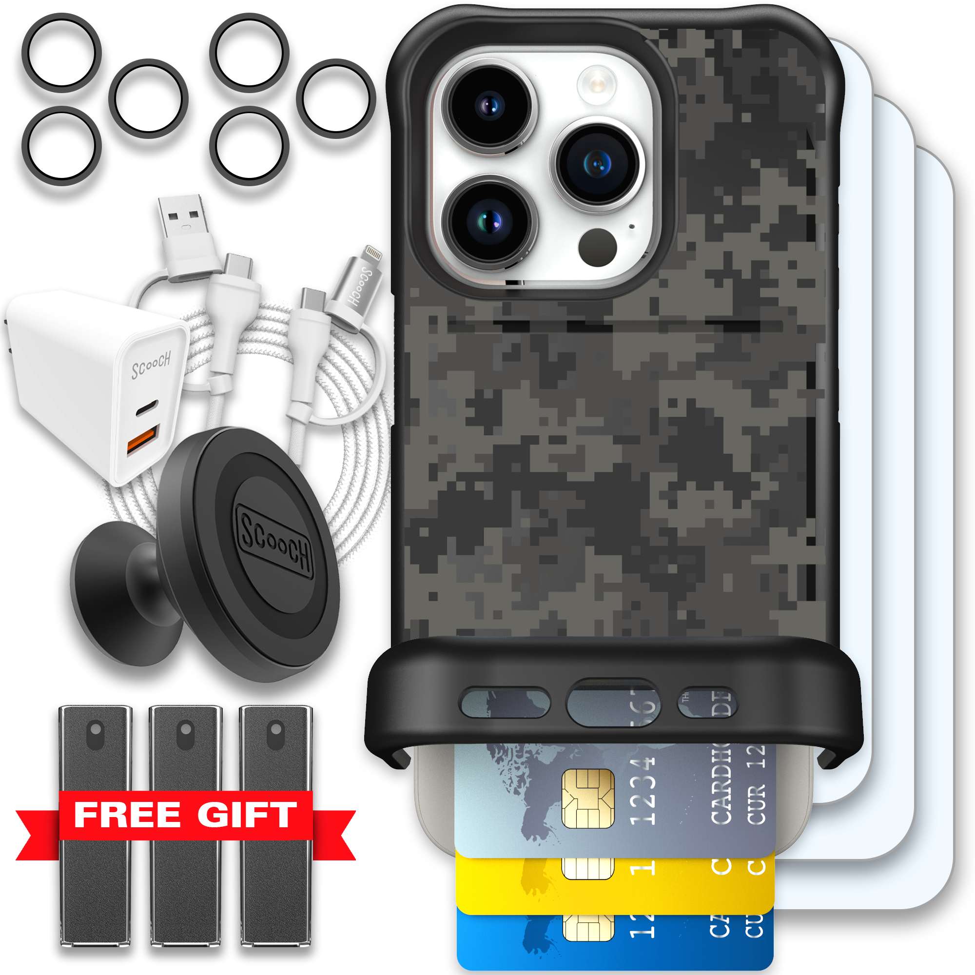WMTE DIGICAMO iPhone 15 Pro Ultimate Bundle