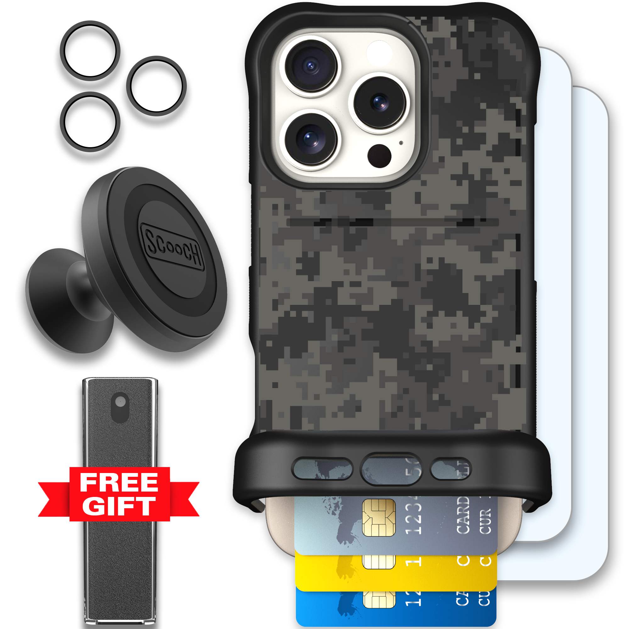 WMTE DIGICAMO iPhone 16 Pro Defender Bundle