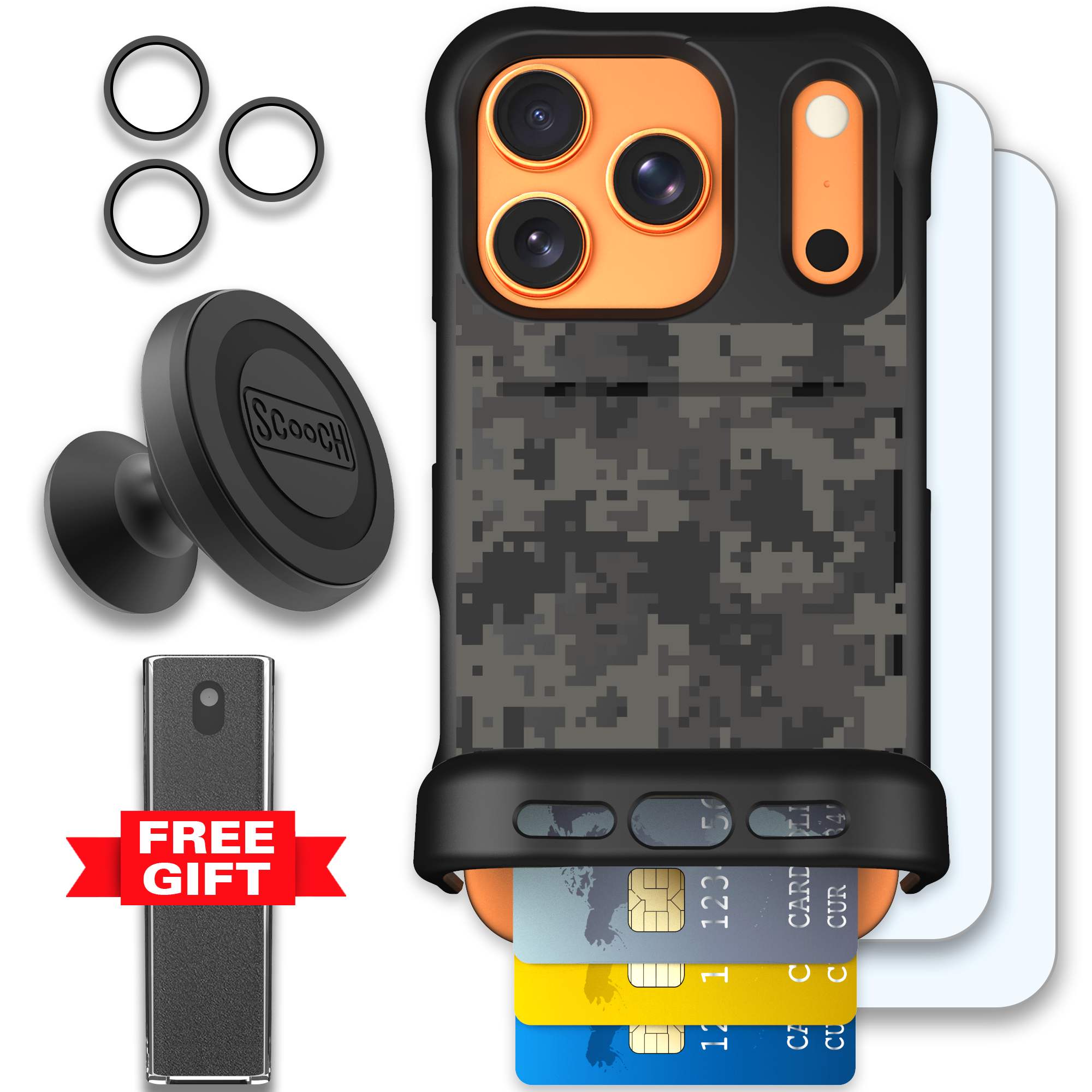 WMTE DIGICAMO iPhone 17 Pro Defender Bundle