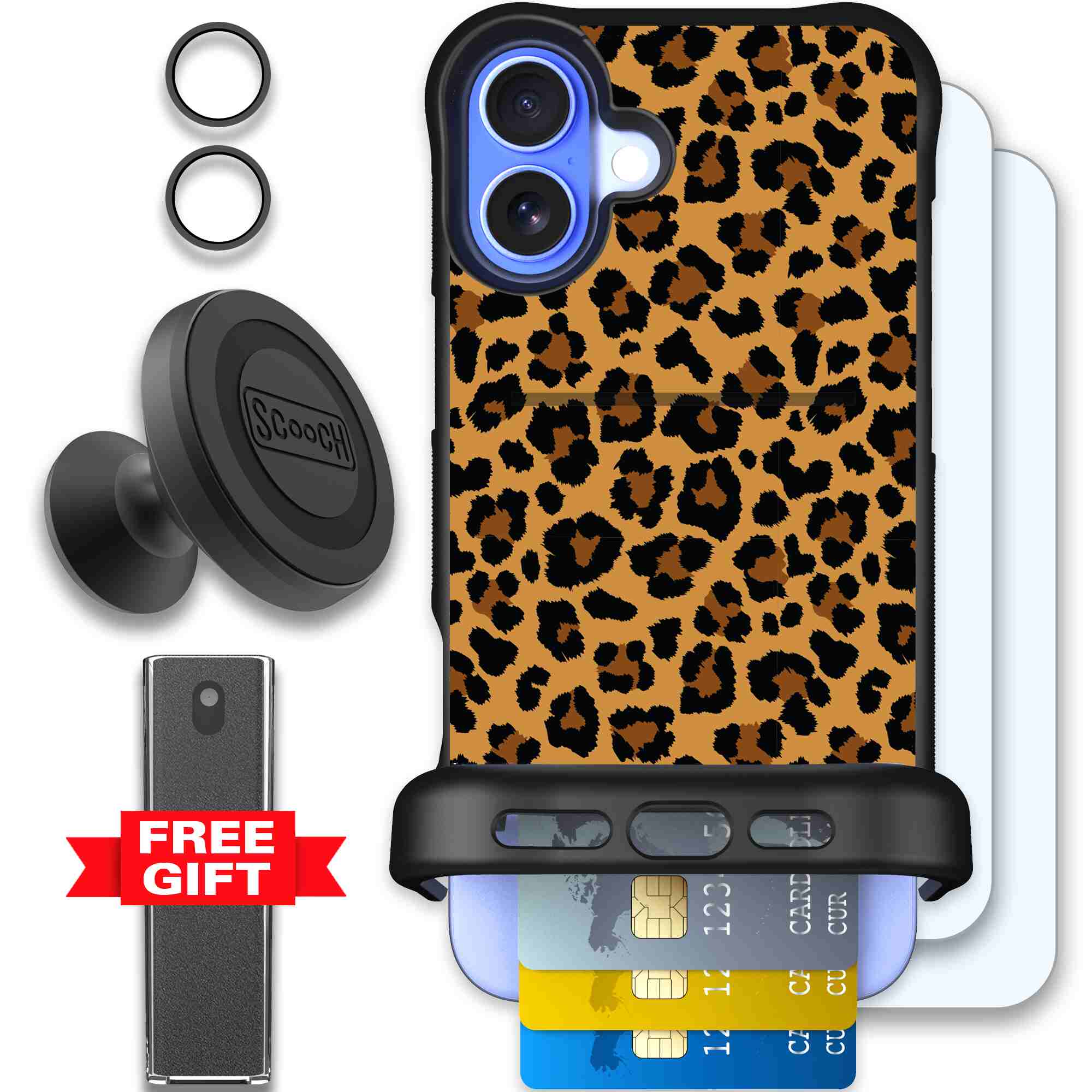 Fierce Feline | website | iPhone 16 Plus | Defender Bundle