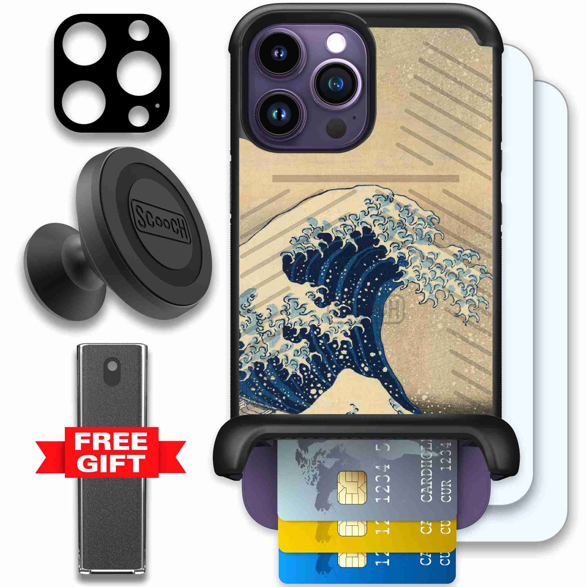 Great Wave | website | iPhone 14 Pro Max | Defender Bundle