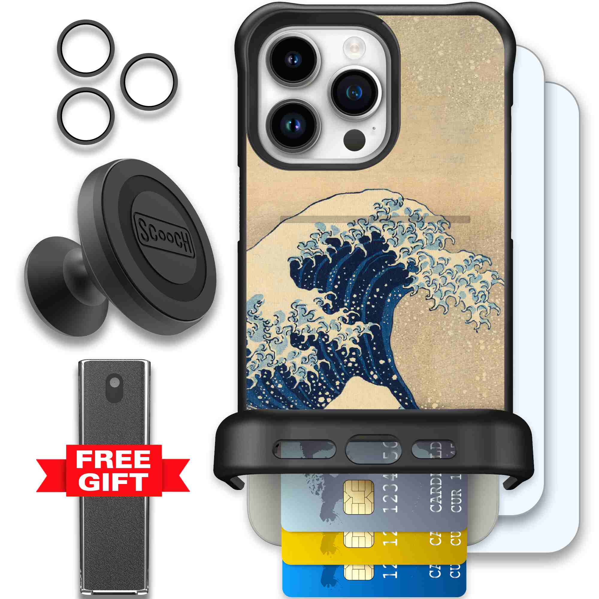 Great Wave | website | iPhone 15 Pro Max | Defender Bundle