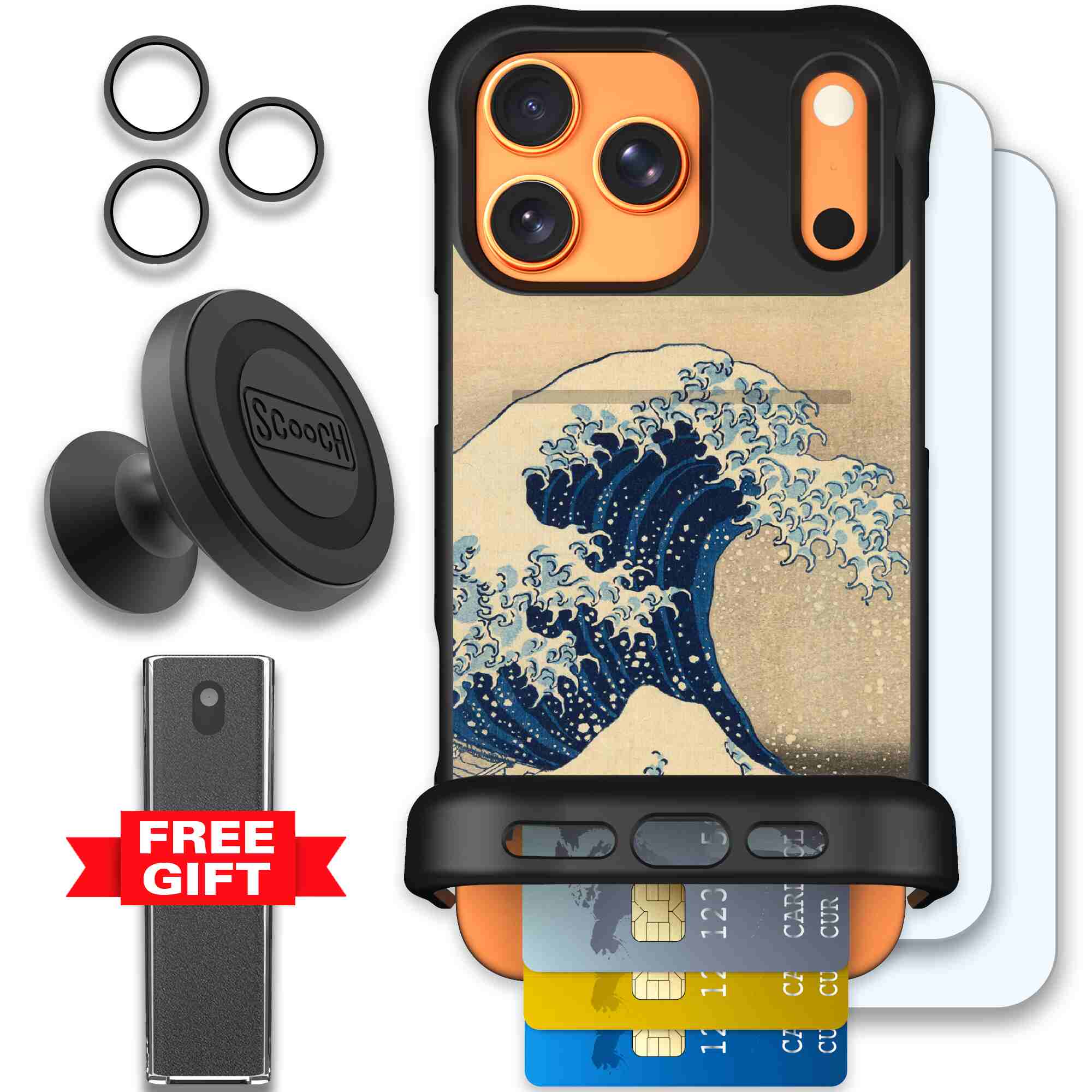 Great Wave | website | iPhone 17 Pro Max | Defender Bundle