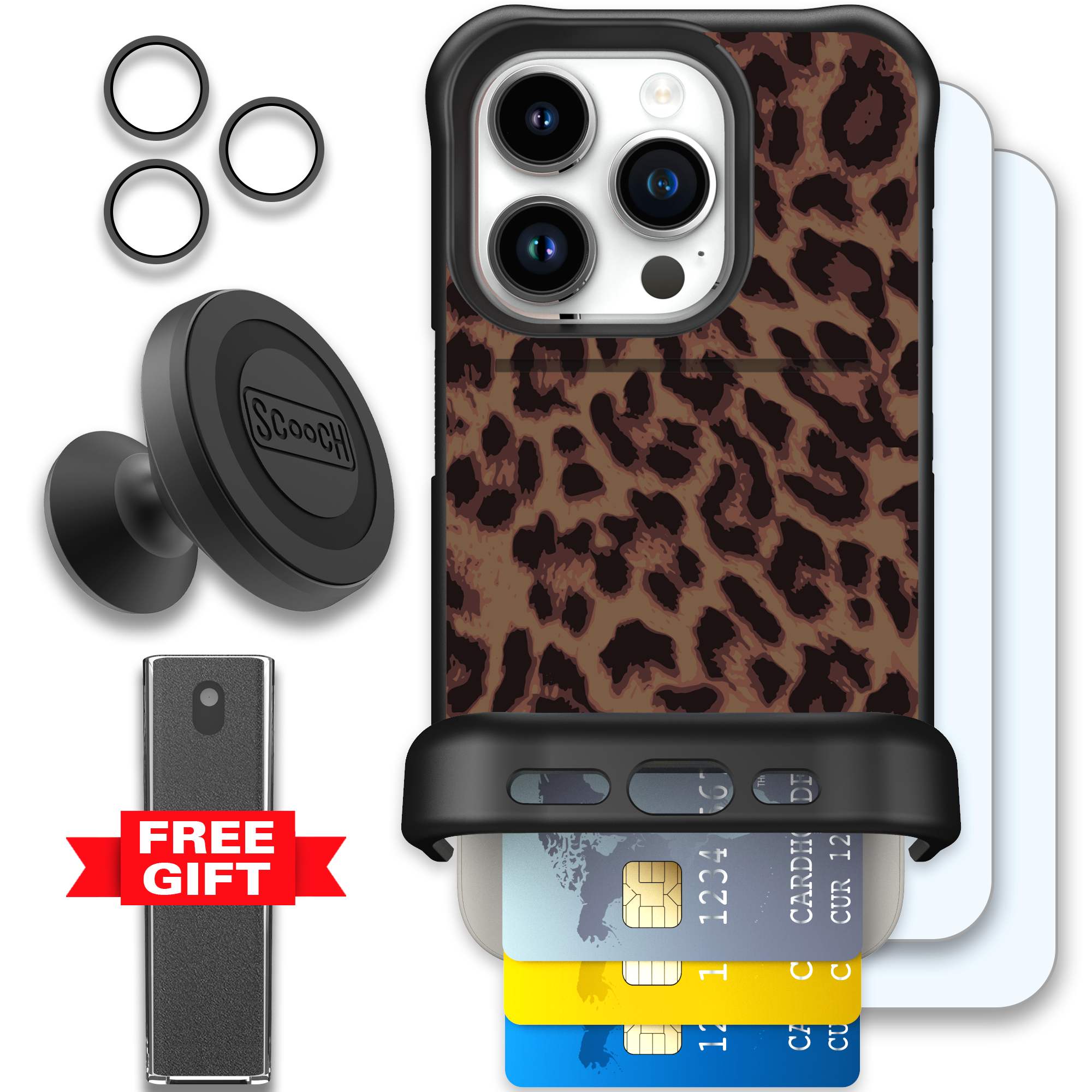 WMTE LUXELEOP iPhone 15 Pro Defender Bundle