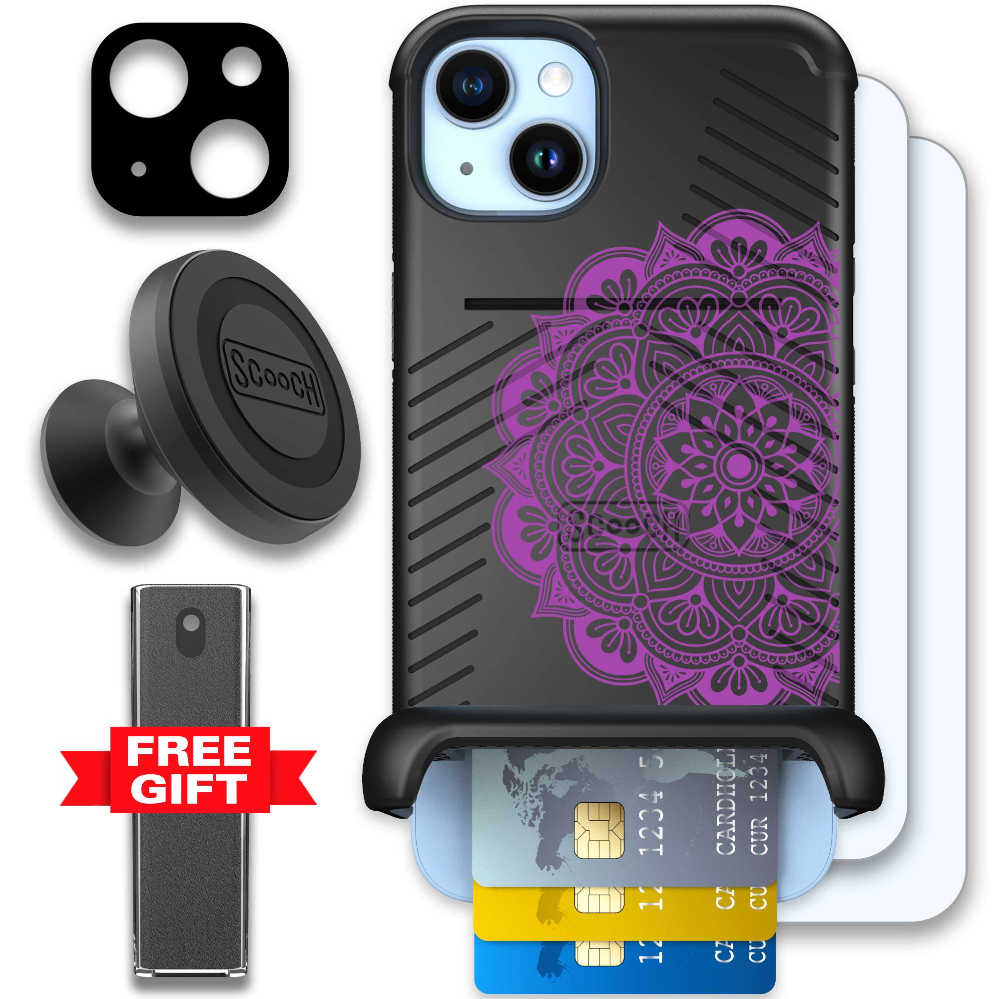 WMTE MANDALA iPhone 14 Plus Defender Bundle
