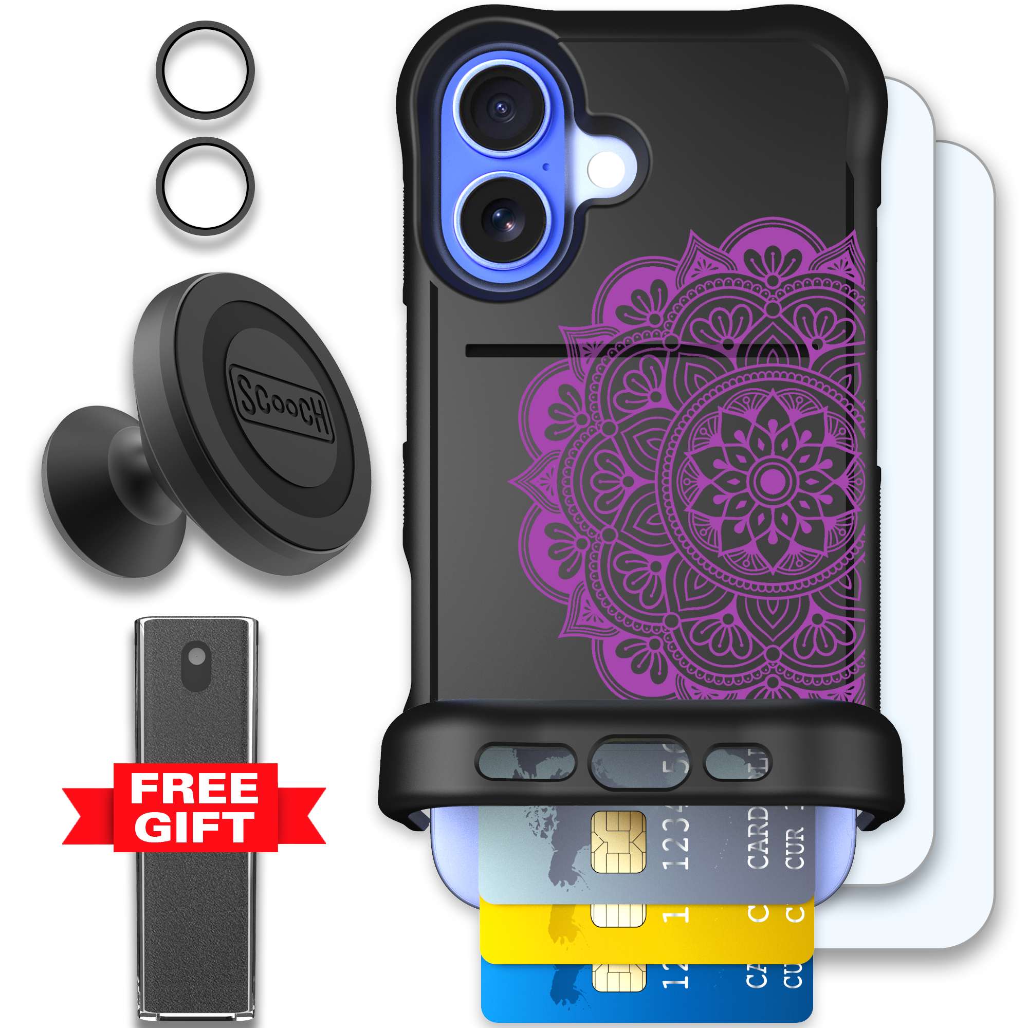 WMTE MANDALA iPhone 16 Defender Bundle