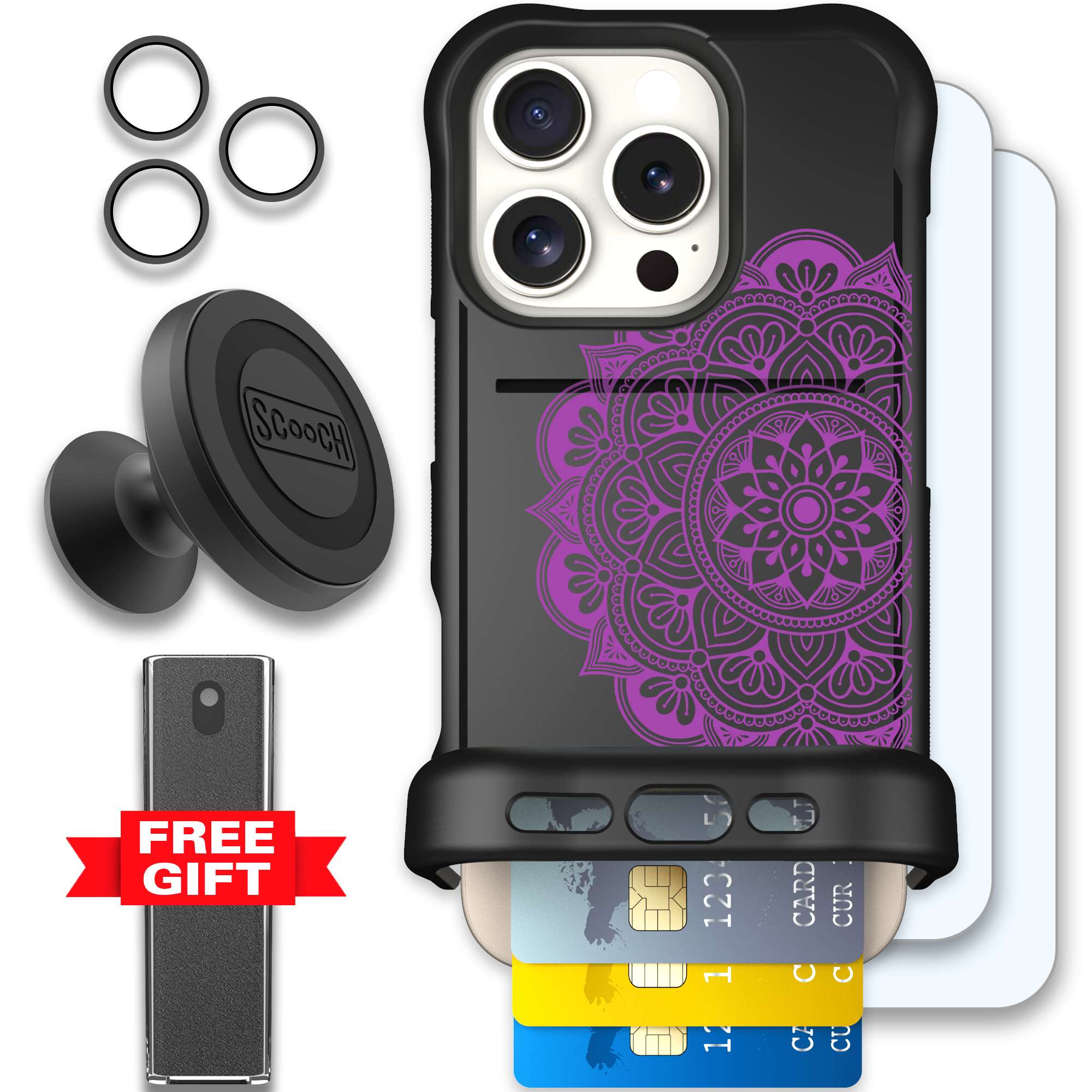 WMTE MANDALA iPhone 16 Pro Defender Bundle