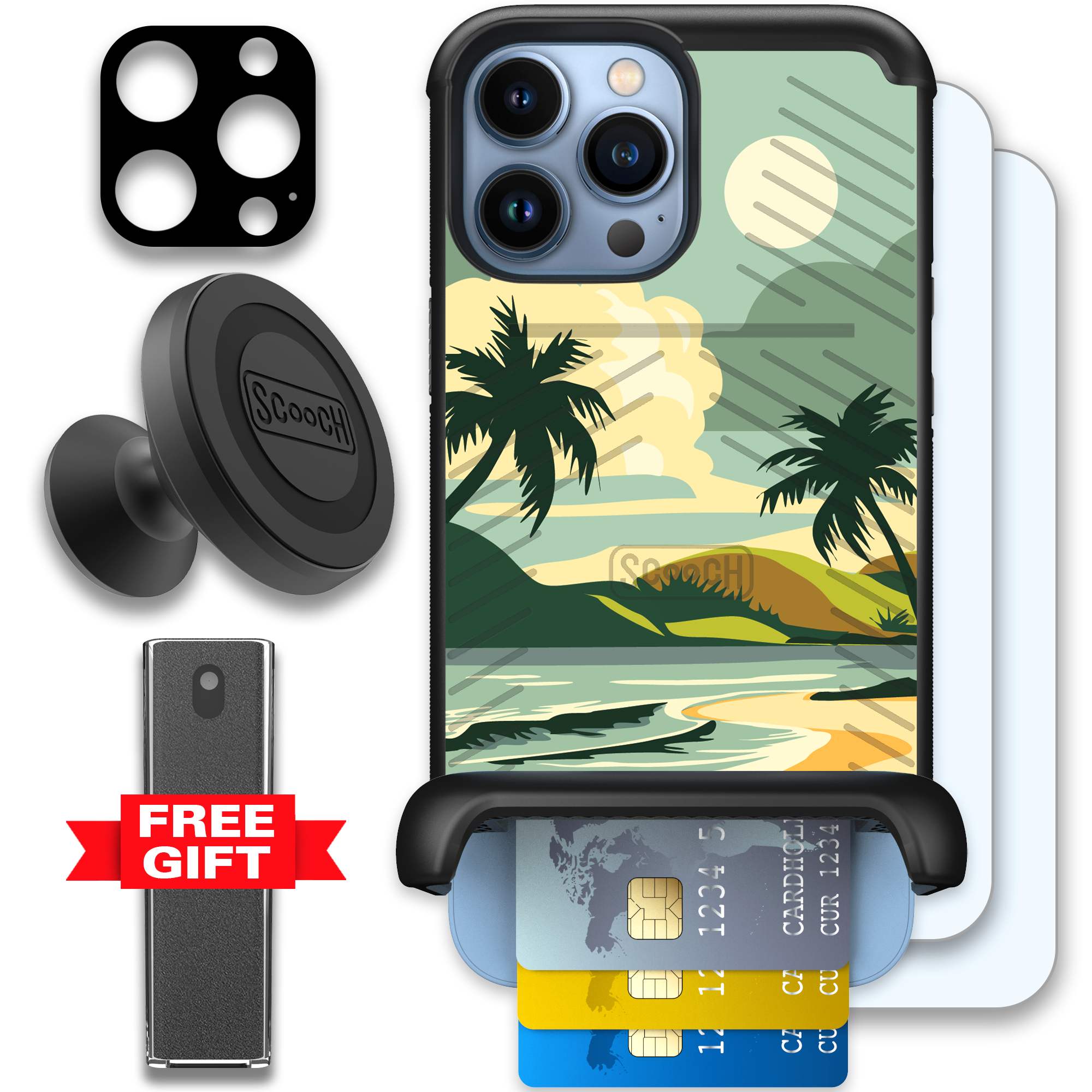 WMTE PDSCOVE iPhone 13 Pro Max Defender Bundle