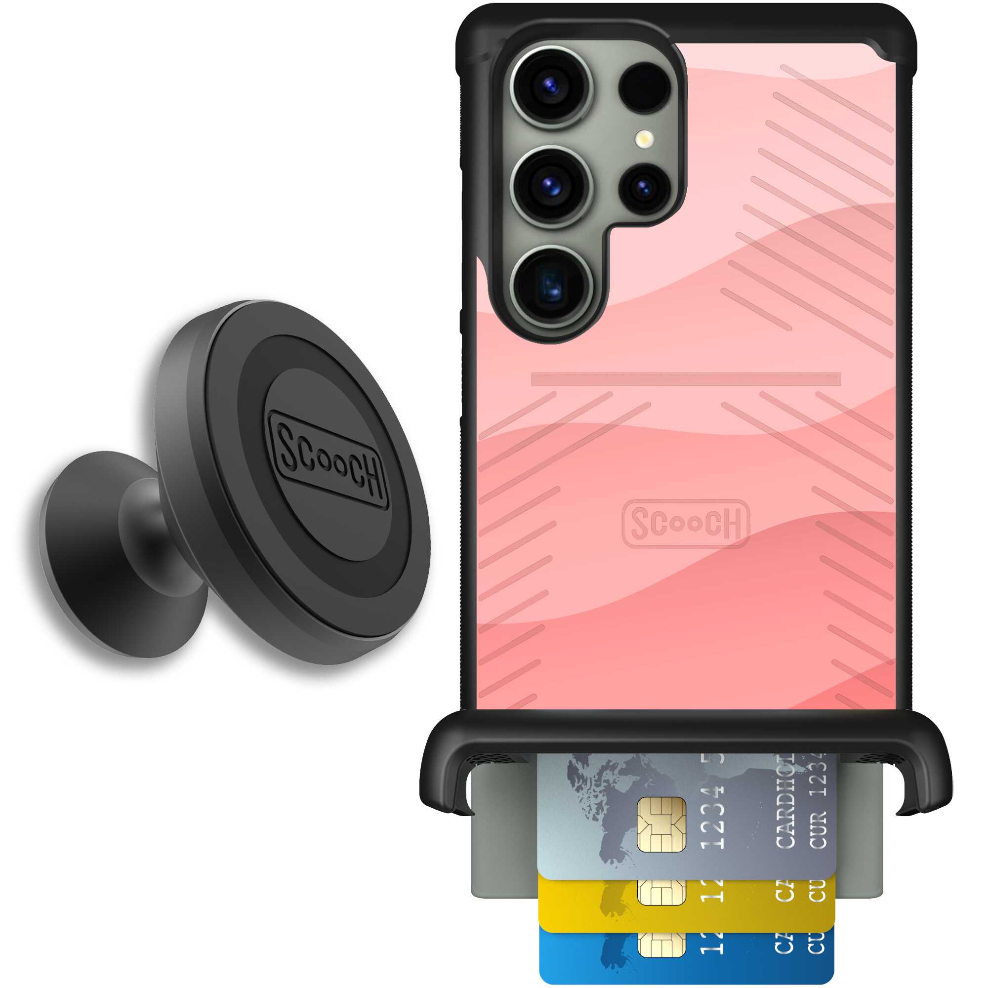 Wingmate Pink Waves for Galaxy S23 Ultra - Starter Bundle